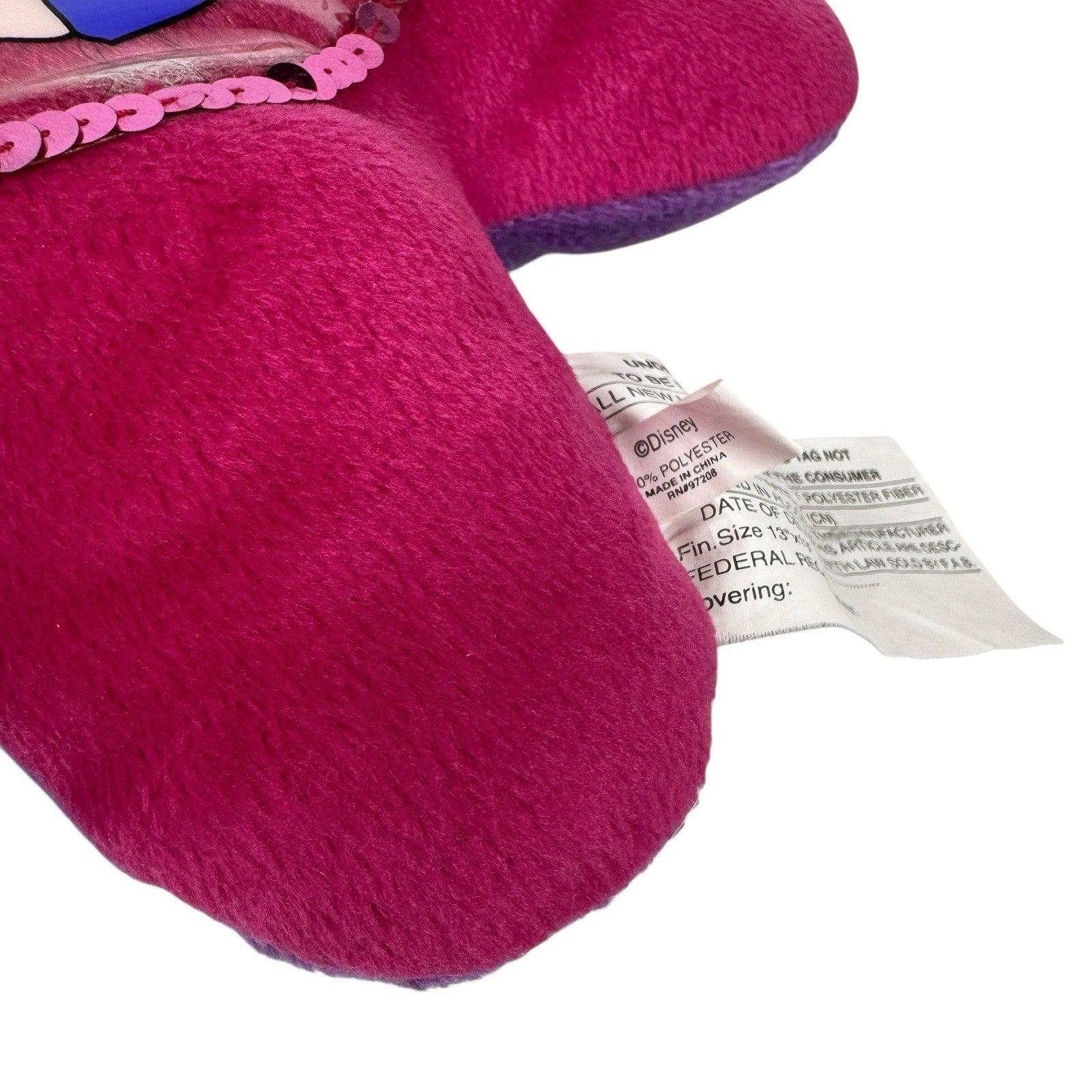 Vintage Lizzie McGuire Sequin Star Pillow Disney Channel Y2K Two-Tone