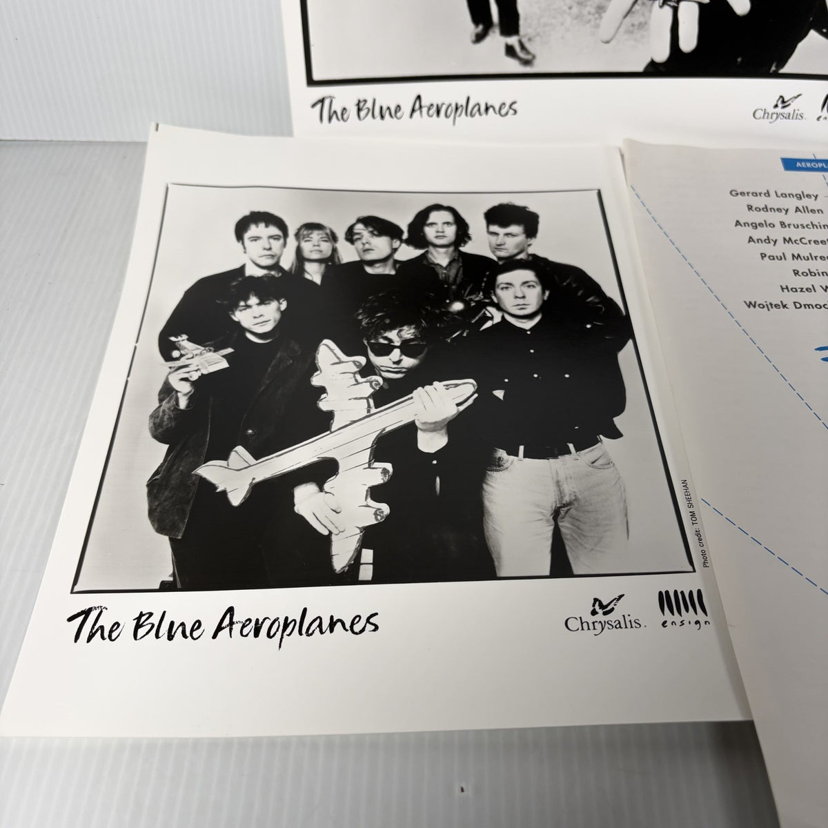 The Blue Aeroplanes Press Kit Photos & Flyer Chrysalis Ensign 1990 Music