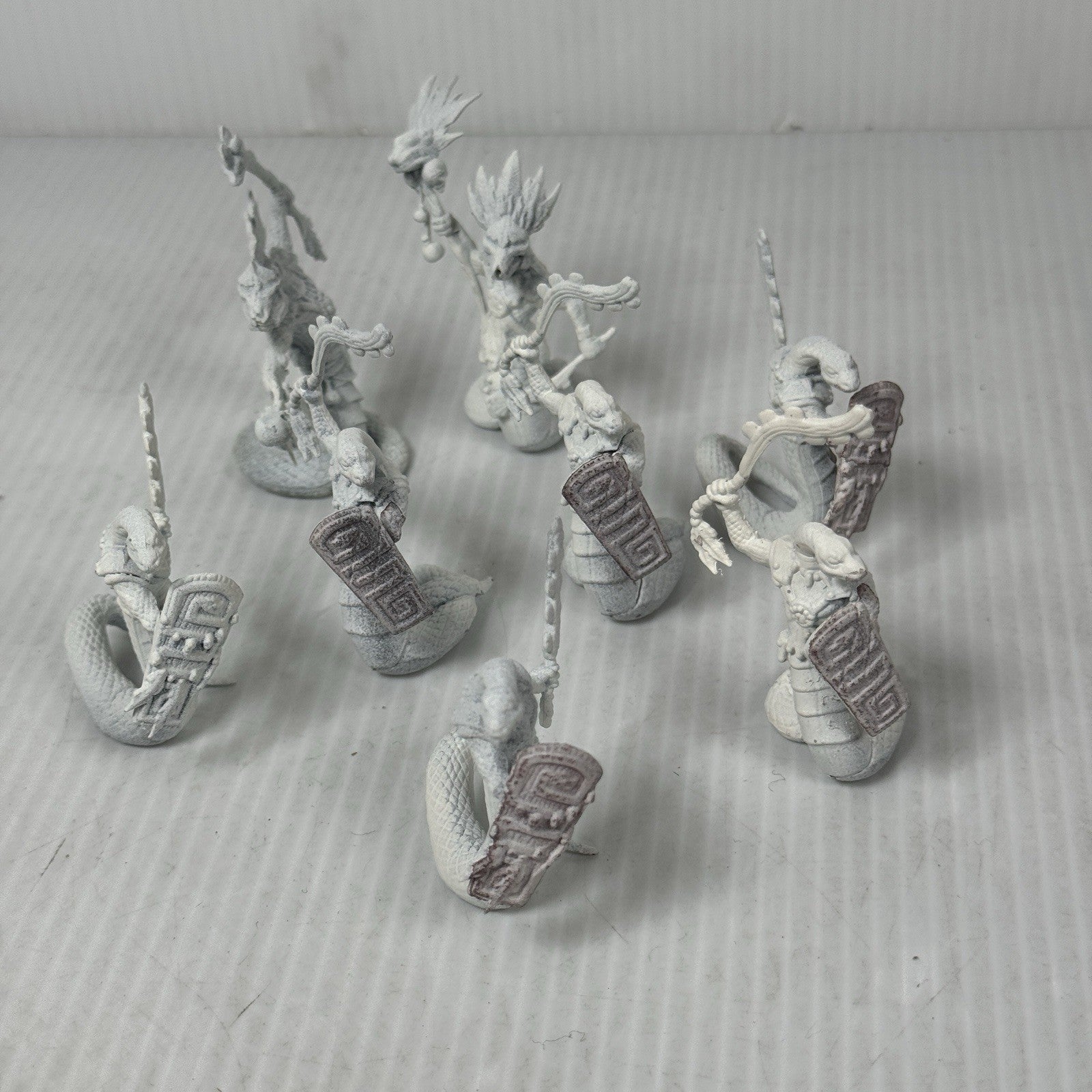 Shadows of Brimstone Lizard Men And Priest Enemies Primed & Assembled