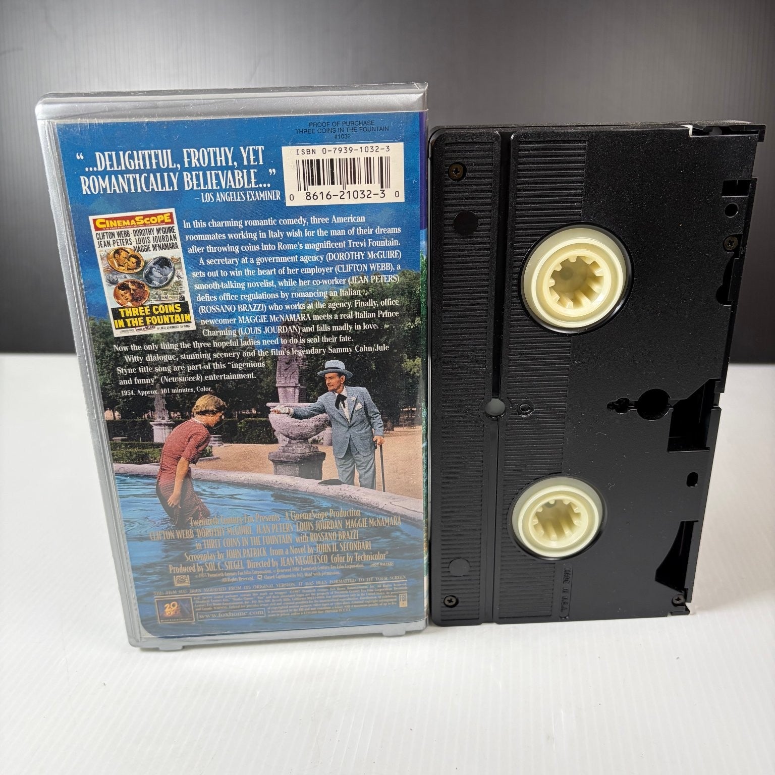 Three Coins in the Fountain VHS 1954 Romantic Comedy Studio Classic Fox Video