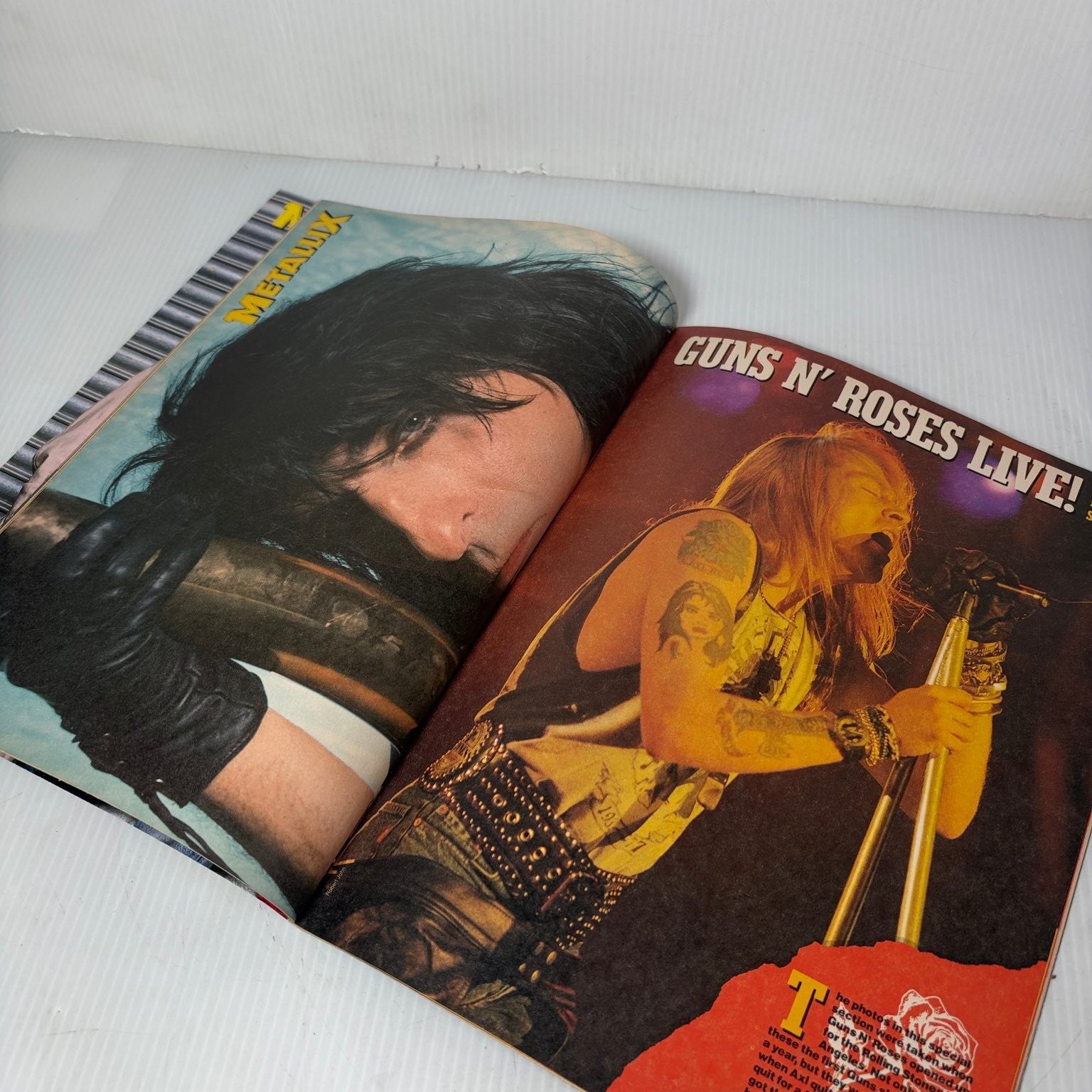 Metallix Magazine Issue 3 March 1990 Motley Crue Metallica Posters Heavy Metal