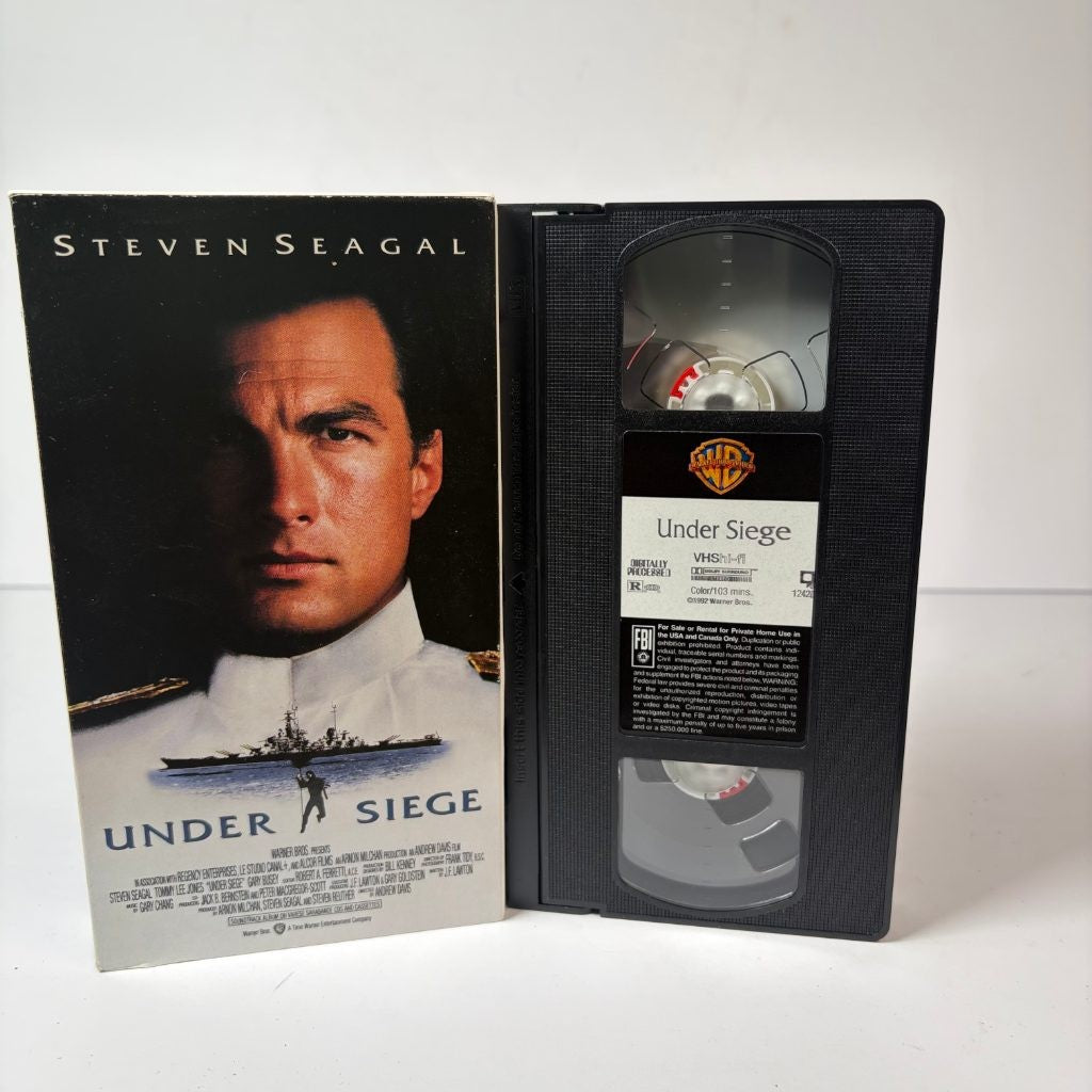 Under Siege VHS 1992 Steven Seagal Tommy Lee Jones Warner Bros Action