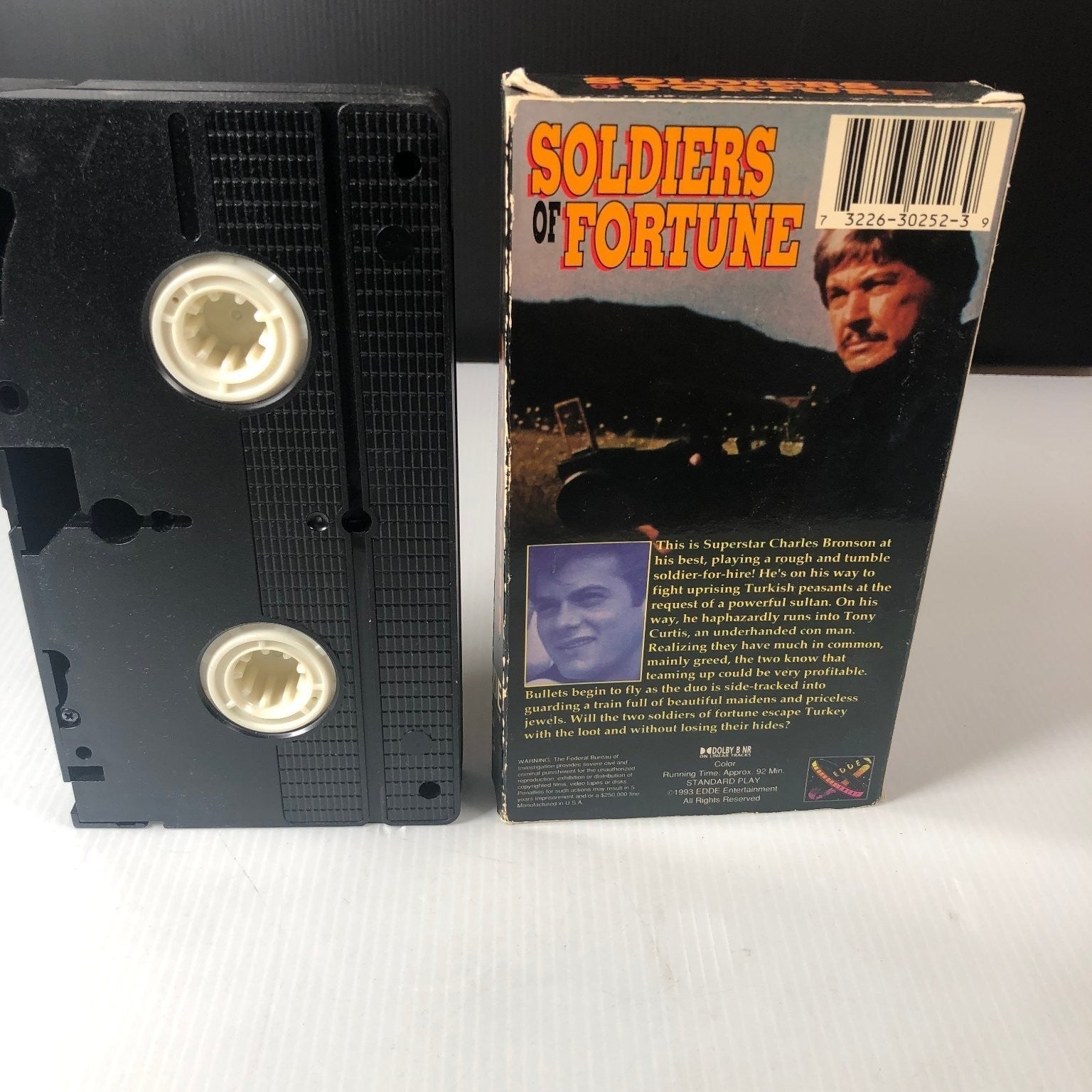Soldiers of Fortune VHS 1993 Charles Bronson Action Adventure Original Release