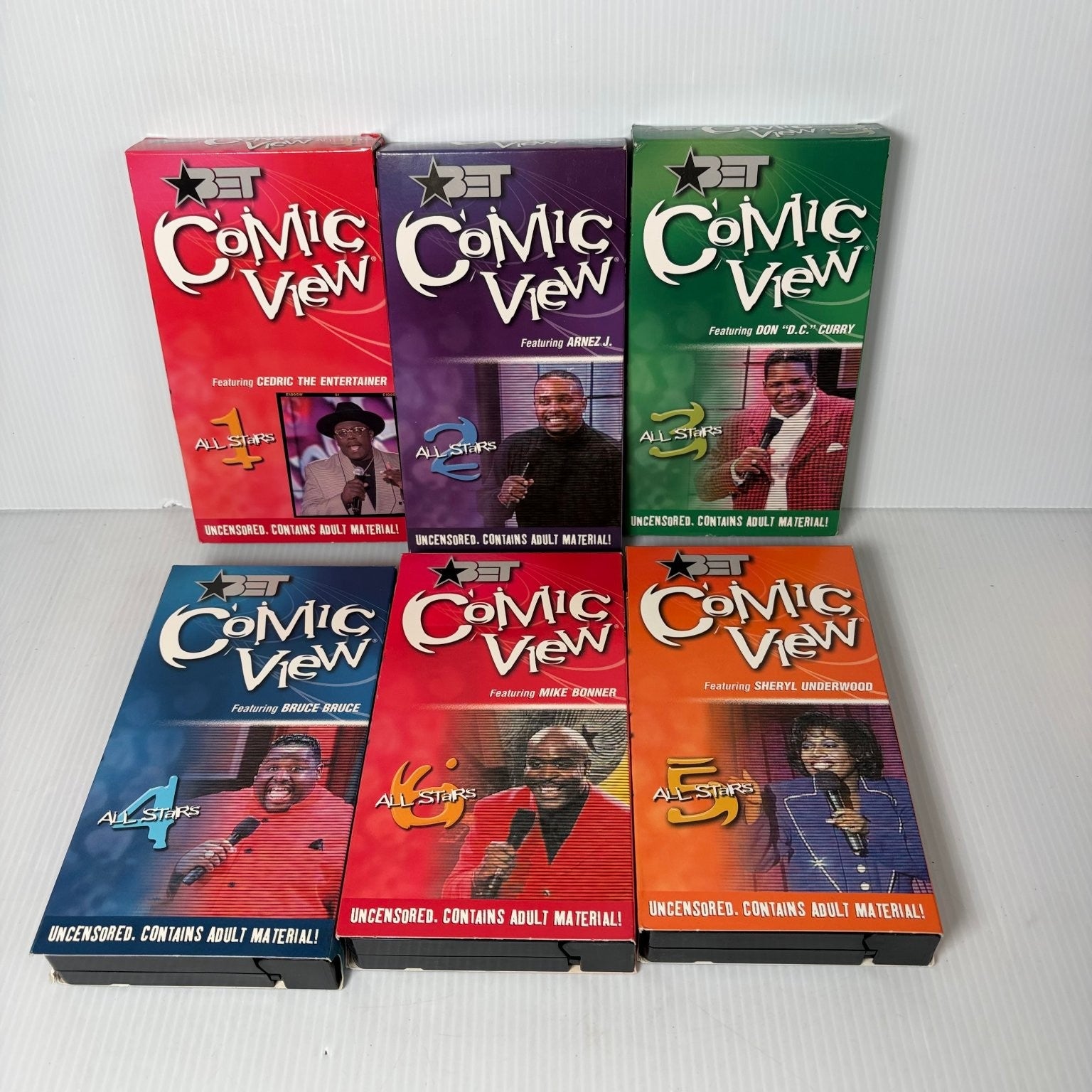 BET Comic View All Stars VHS 2005 Comedy Uncensored Time Life Lot of 6 #1-6