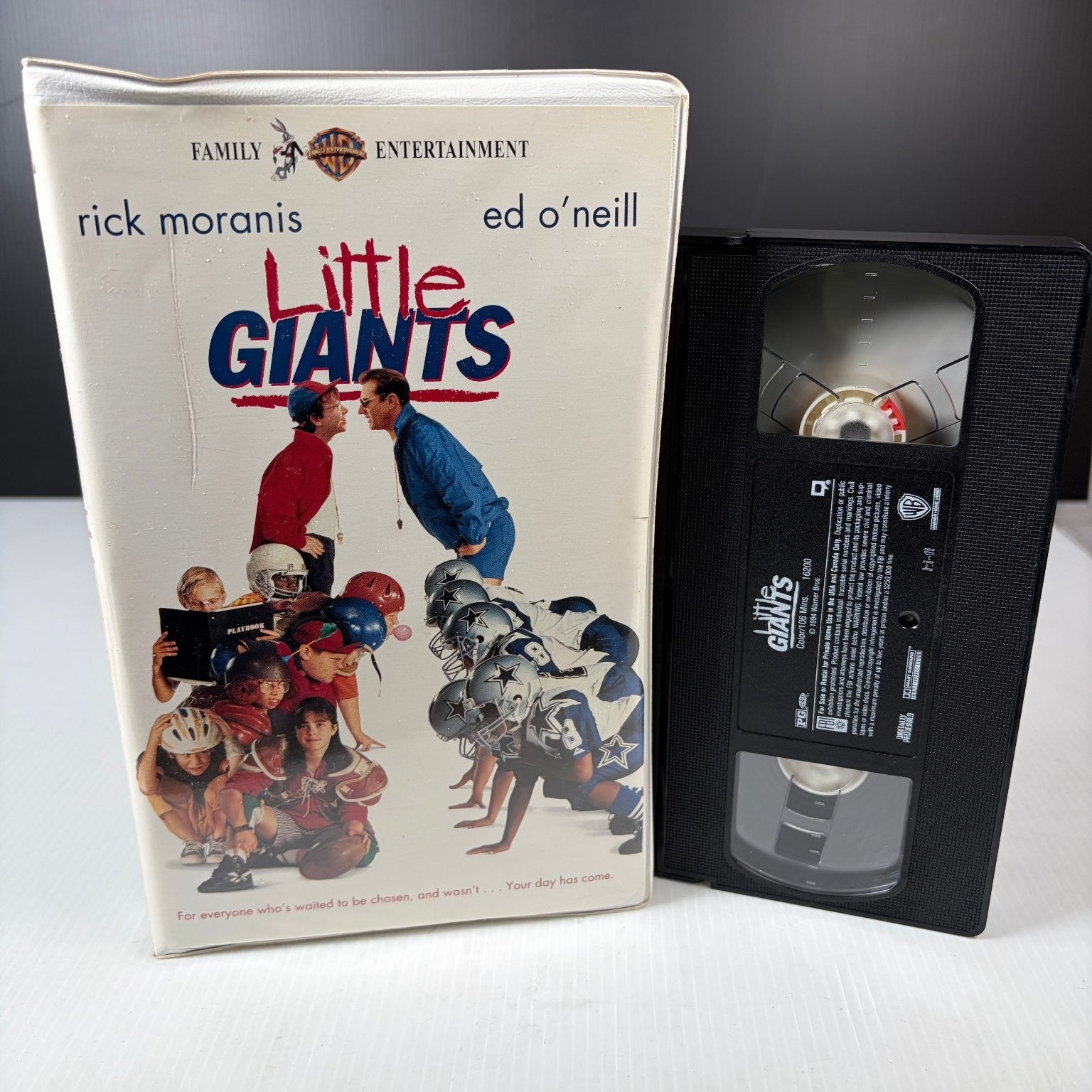 Little Giants VHS 1994 with Collectible Milk Caps Family Comedy Original Release