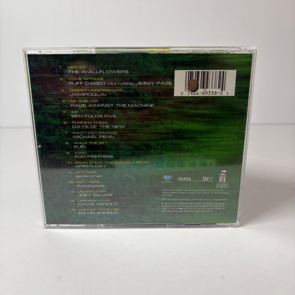 Godzilla The Album Soundtrack CD 1998 Puff Daddy Jamiroquai Foo Fighters Epic