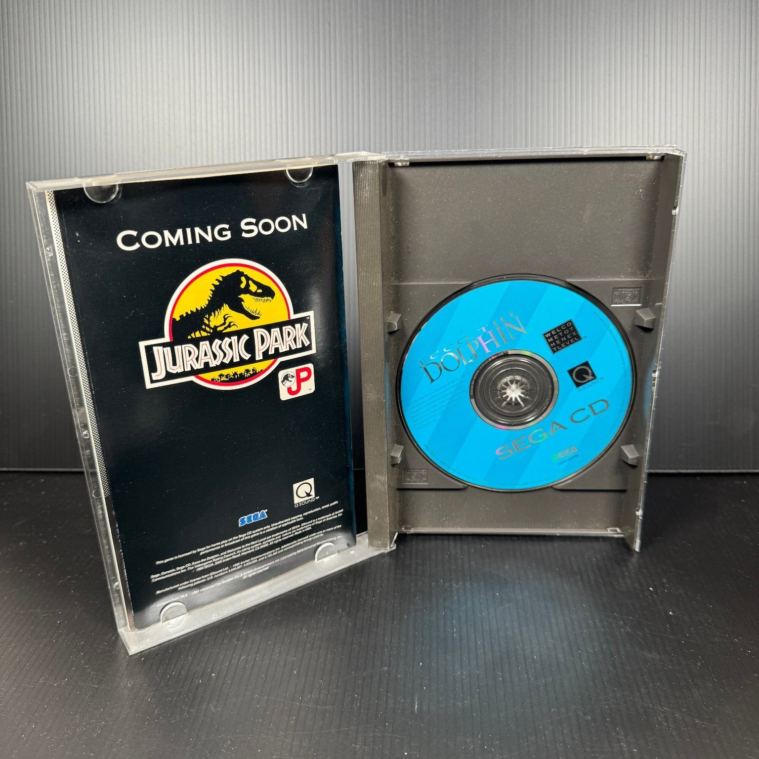 Ecco The Dolphin Sega CD Video Game Complete CIB