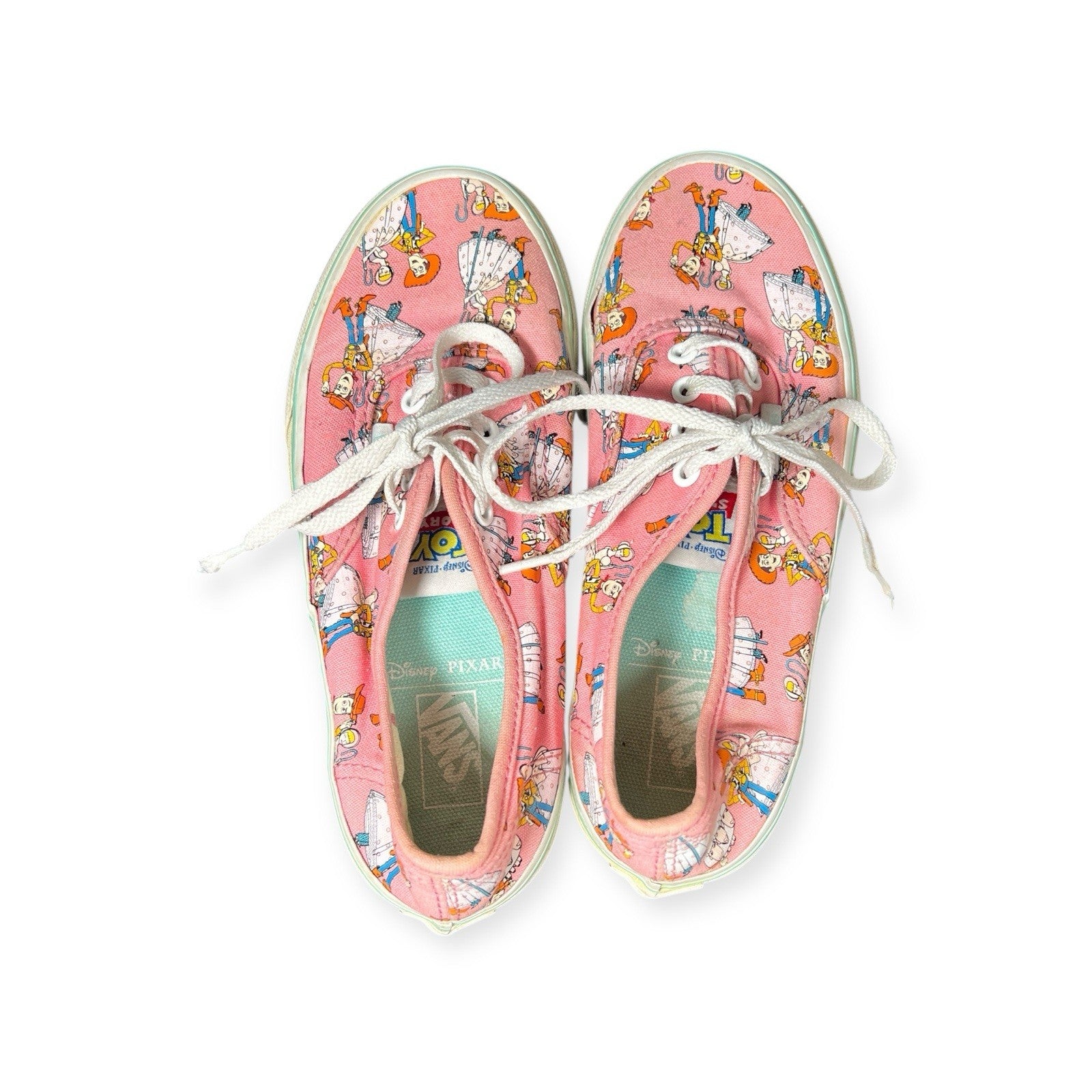 Vans Disney Pixar Toy Story Bo Peep Andy Shoes Kids Size 3 Pink (EUR 34)