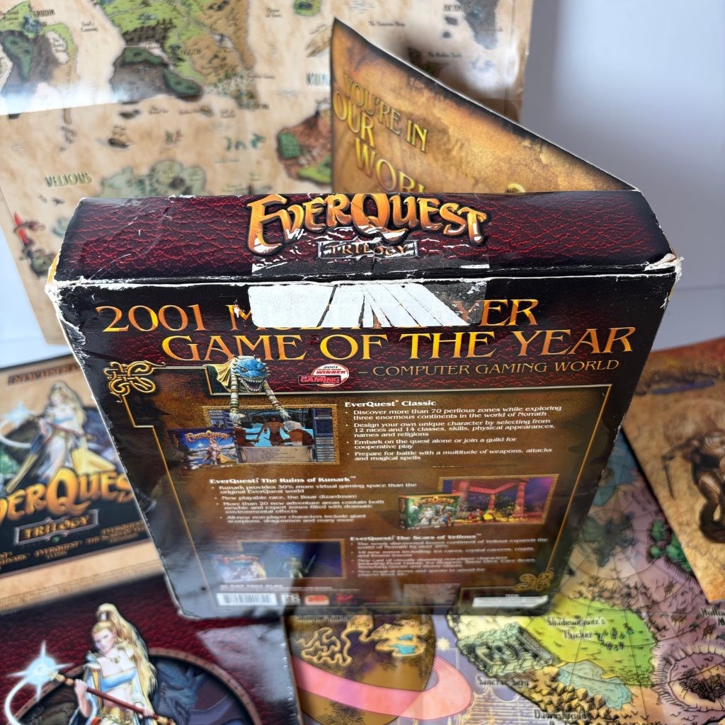 NO GAME EverQuest Trilogy Collector's Edition PC Big Box Extras Only Figurines