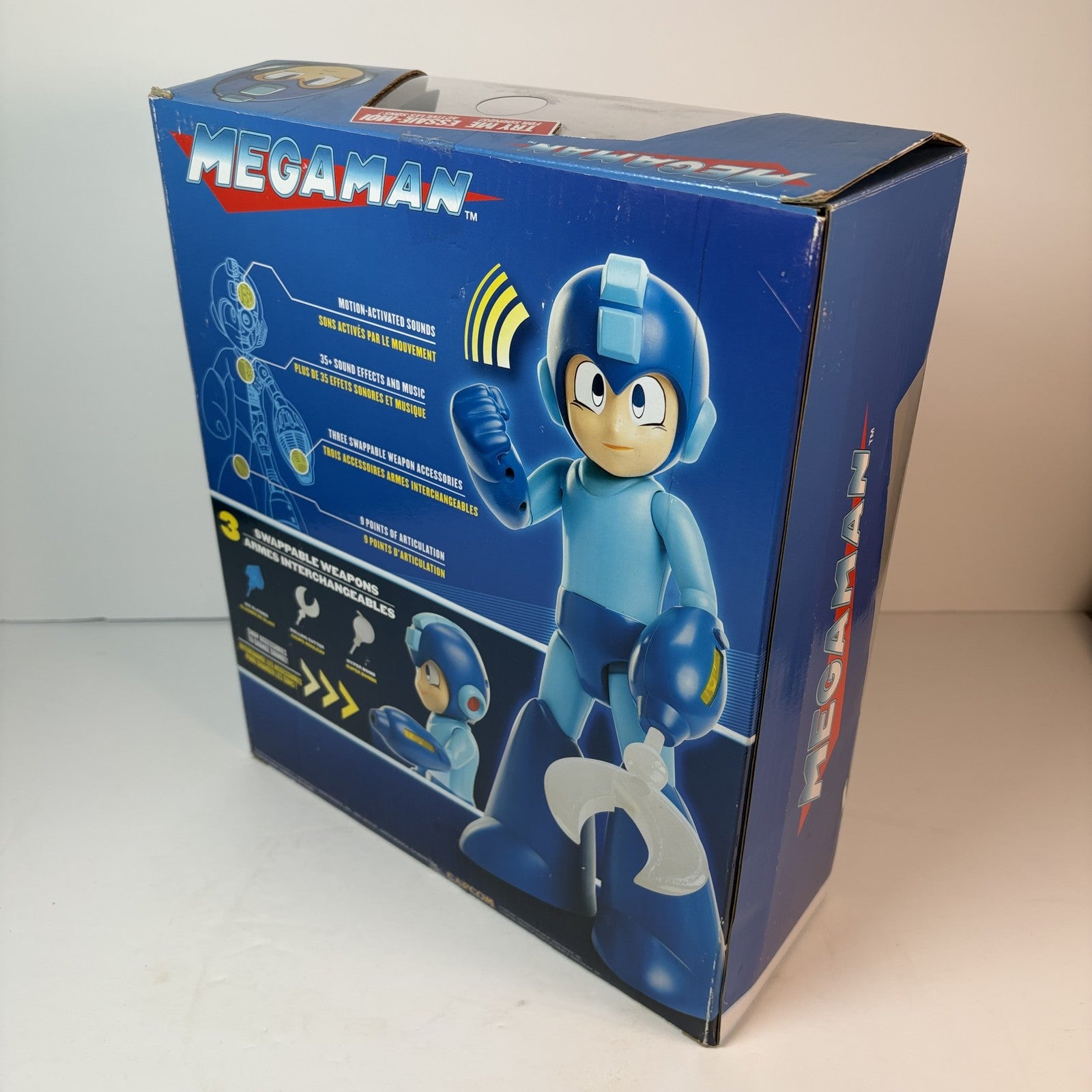 Mega Man Deluxe Figure Jakks Pacific 35+ Sounds Swappable Weapons New Box