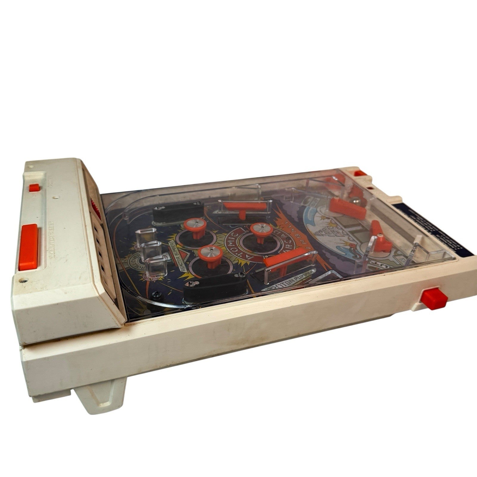 Vintage 1979 Tomy Atomic Arcade Pinball Machine Portable Game In Original Box