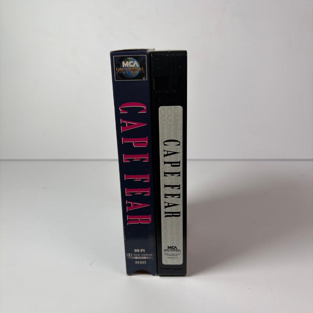 Cape Fear VHS 1992 Robert De Niro Nick Nolte Scorsese MCA Universal Thriller