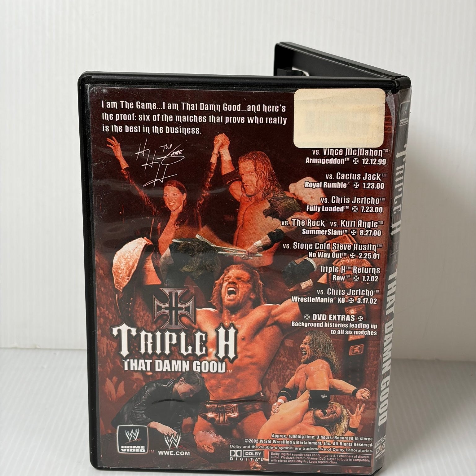 Triple H That Damn Good DVD 2002 WWE Wrestling Stone Cold The Rock Jericho