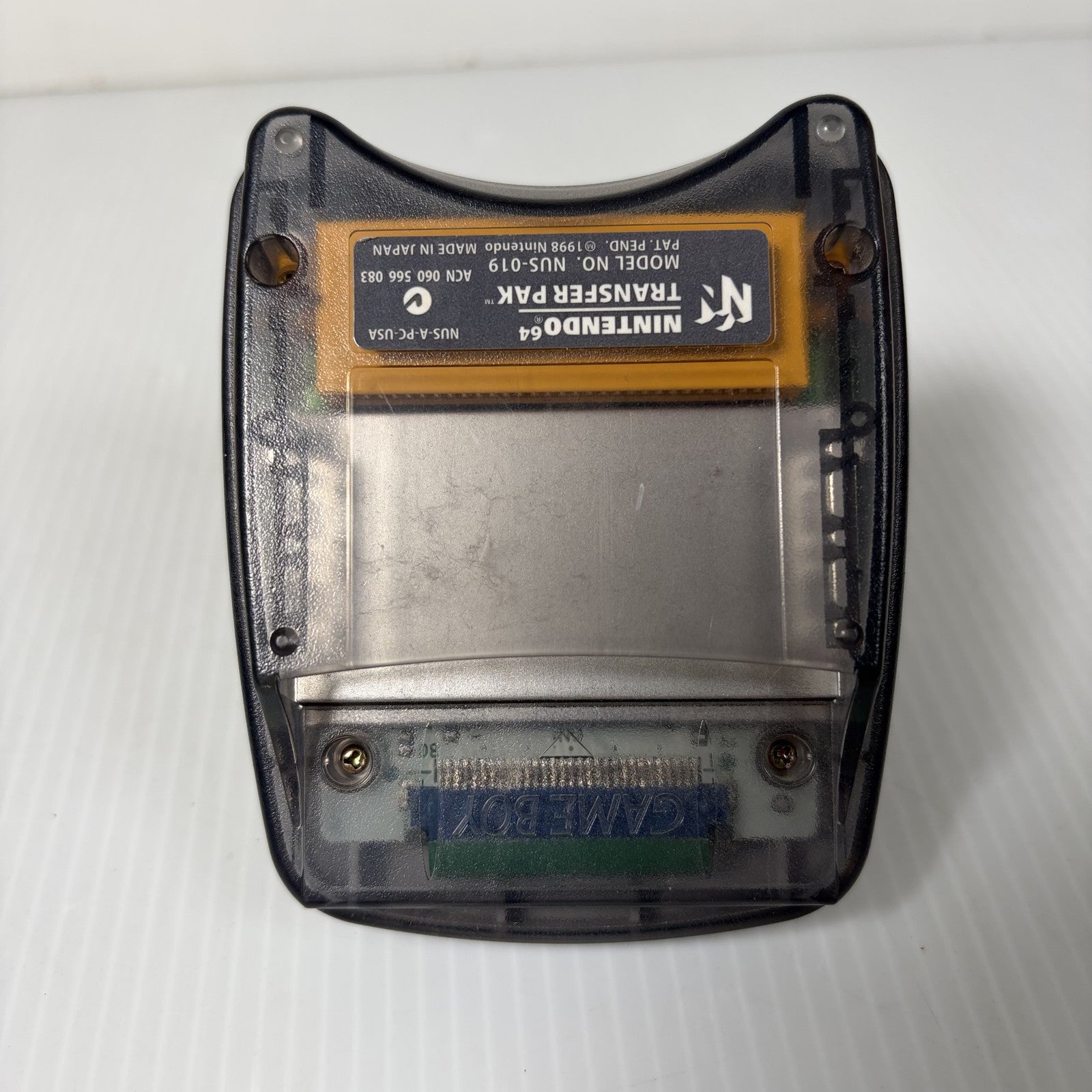 Nintendo 64 N64 Transfer Pak & Game Boy Cartridge Adapter NUS-019 Authentic