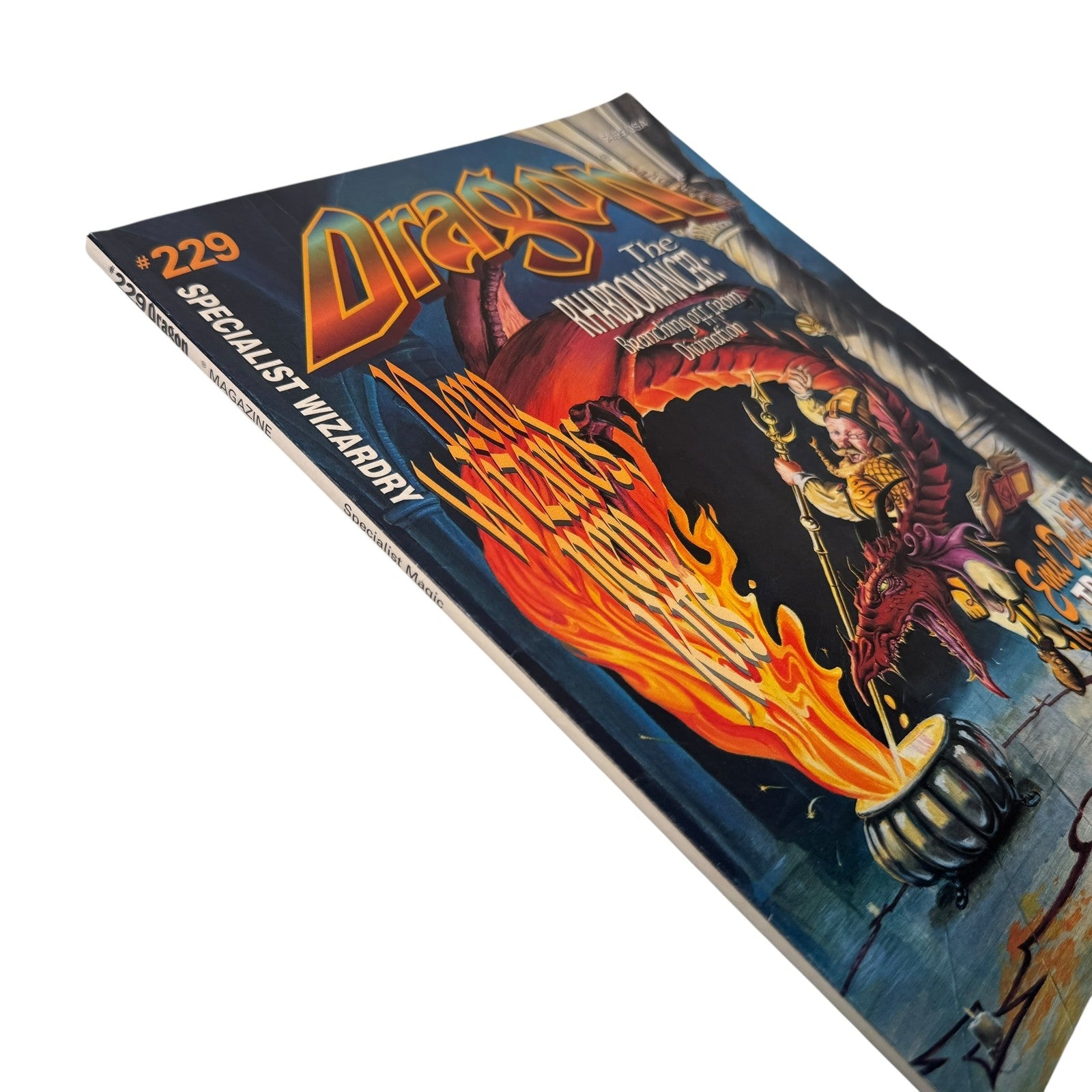 Vintage Dragon Magazine #229 Specialist Wizardry Rhabdomancer D&D July 1996 TSR