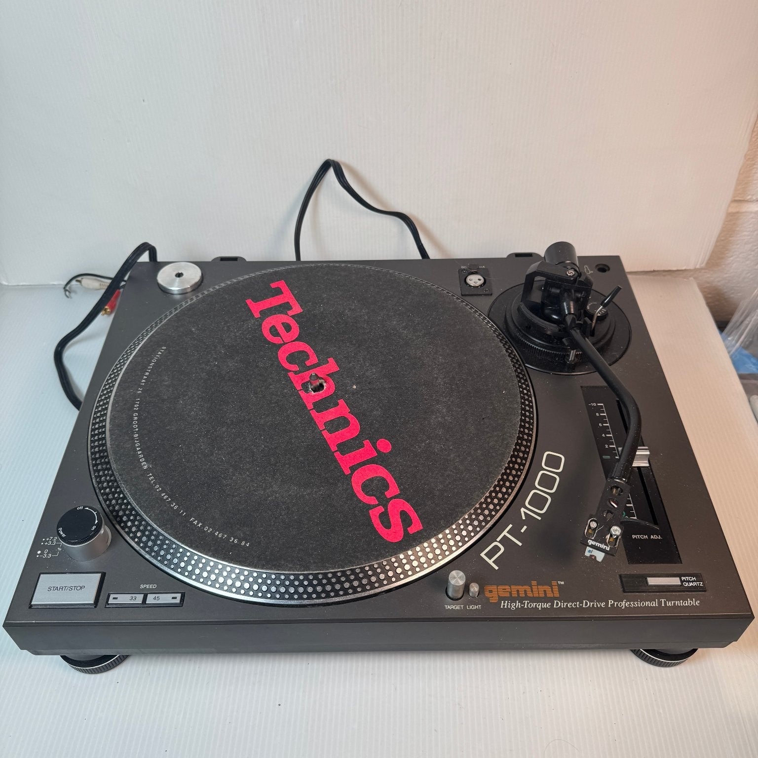 Gemini PT-1000 High-Torque Direct-Drive Professional Turntable