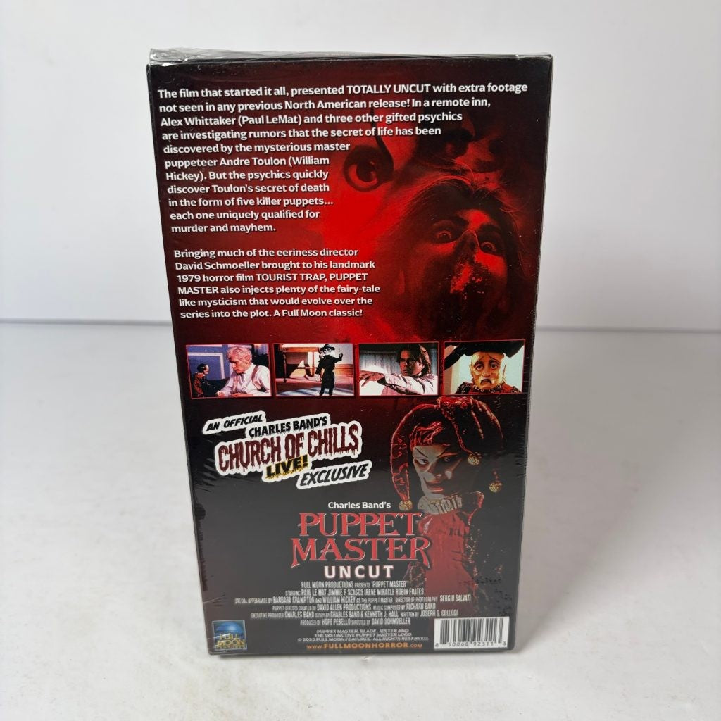 Puppet Master Uncut VHS Full Moon 2025 Limited Release Exclusive Sealed