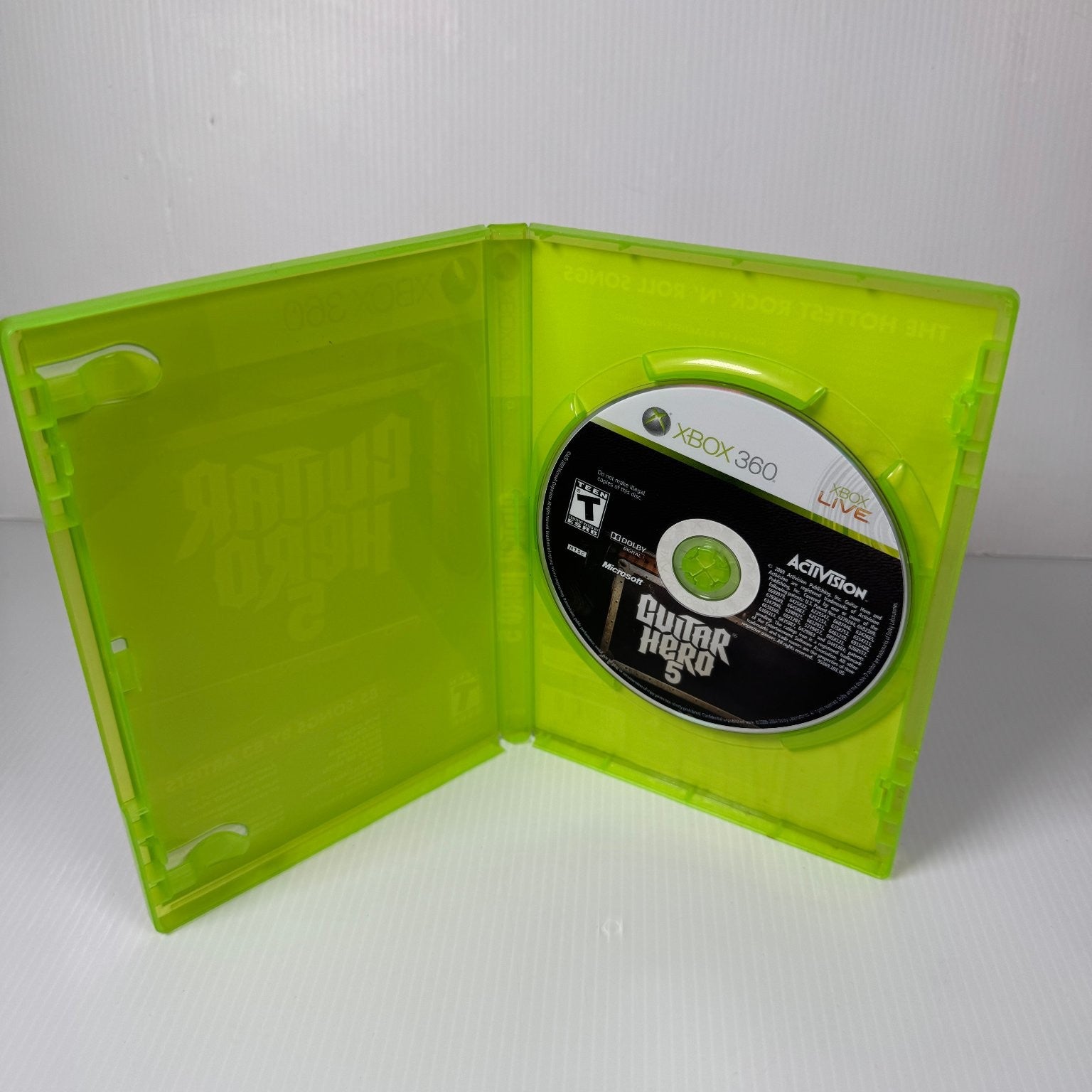 Guitar Hero 5 Xbox 360 Video Game Multiplayer 85 Songs Case & Game