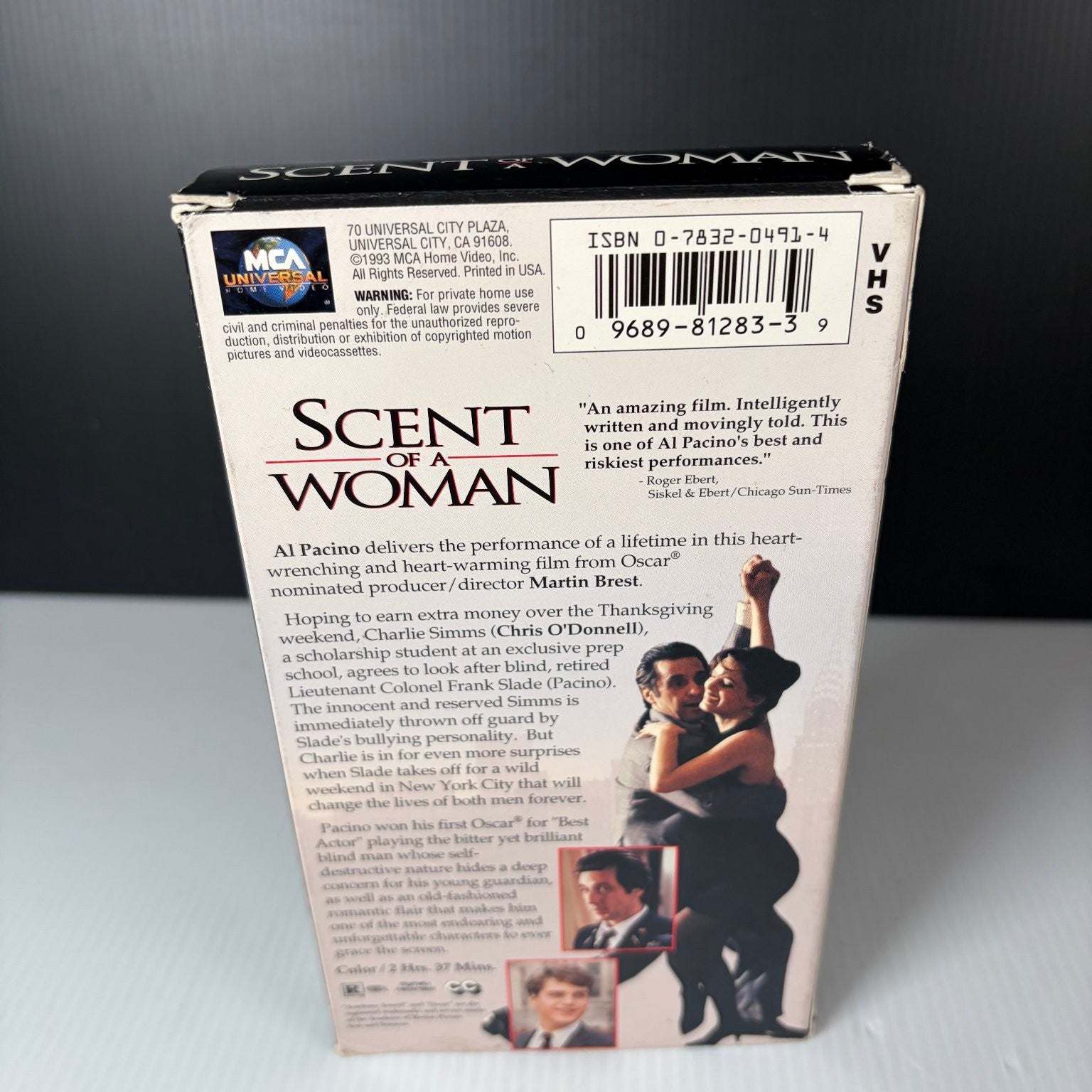 Scent of a Woman VHS 1992 Drama Original Release MCA Universal