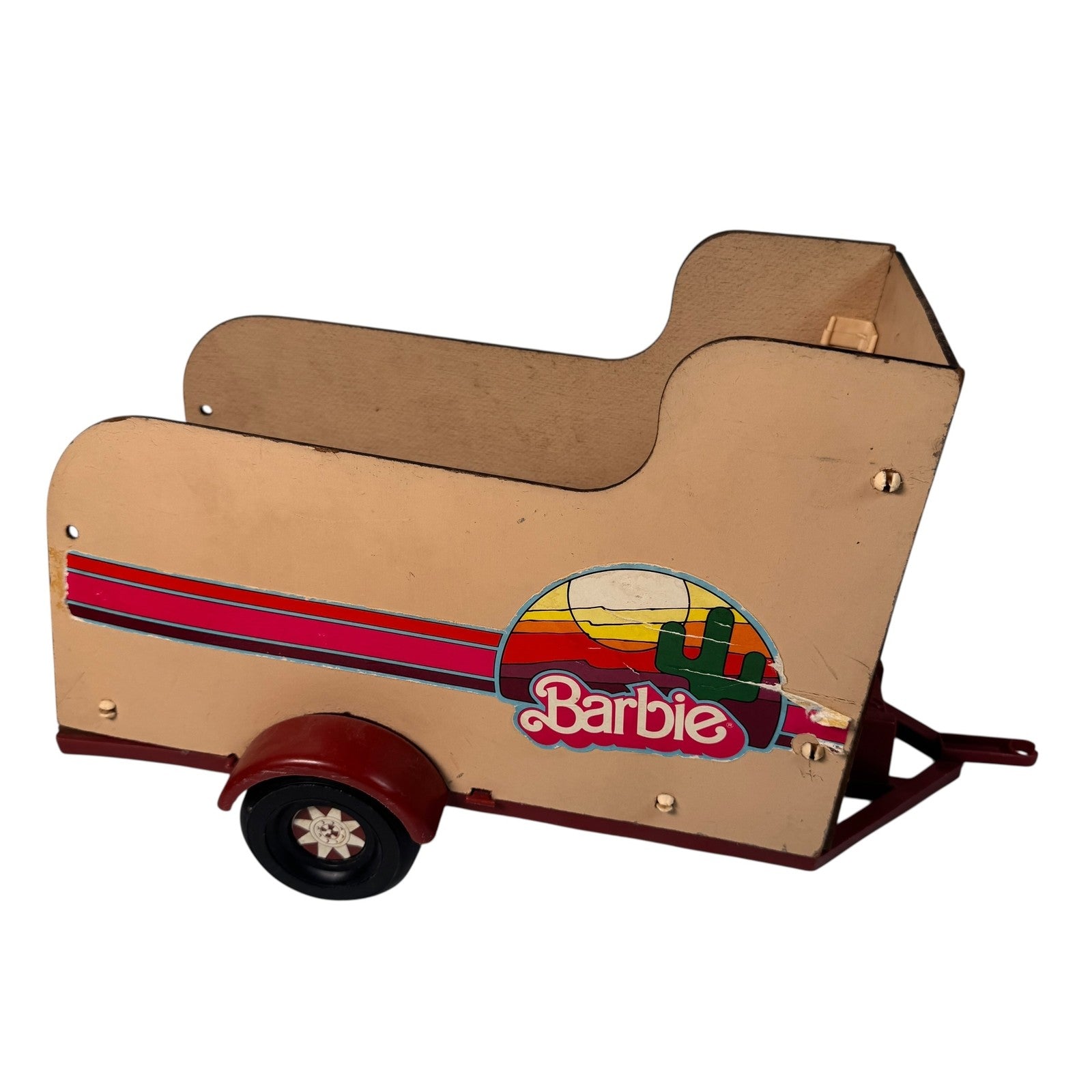 Vintage Barbie Western Camper Truck Horse Trailer 1970s Mattel AS IS Heavy Wear