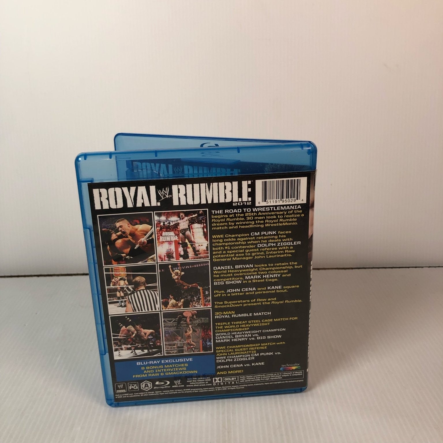 WWE Royal Rumble 2012 Blu-ray 25th Anniv. Sheamus CM Punk Cena Bryan