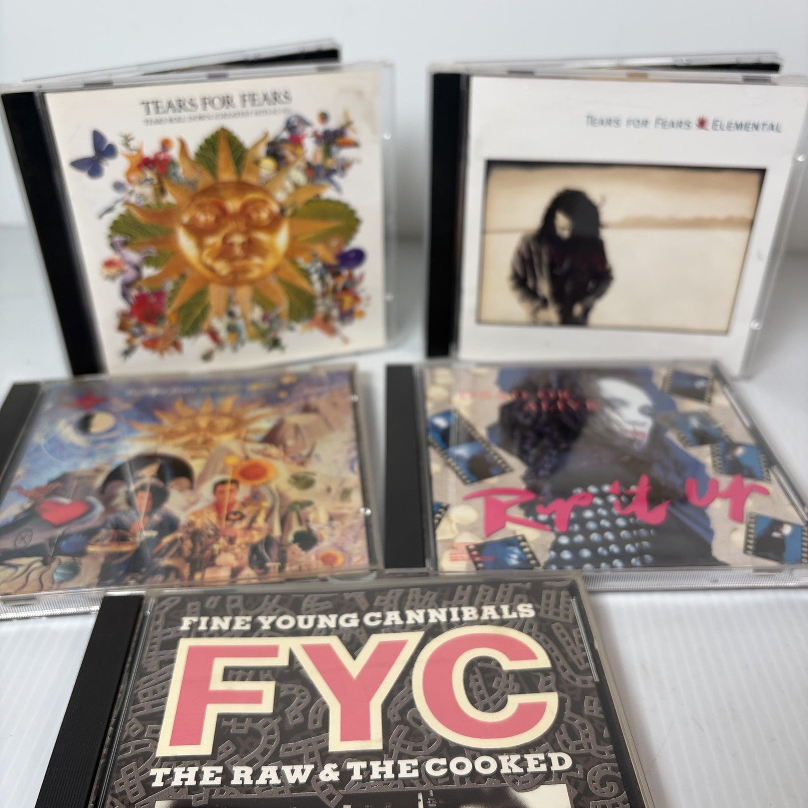 Lot of 5 CDs Tears for Fears Dead or Alive Fine Young Cannibals New Wave 80s