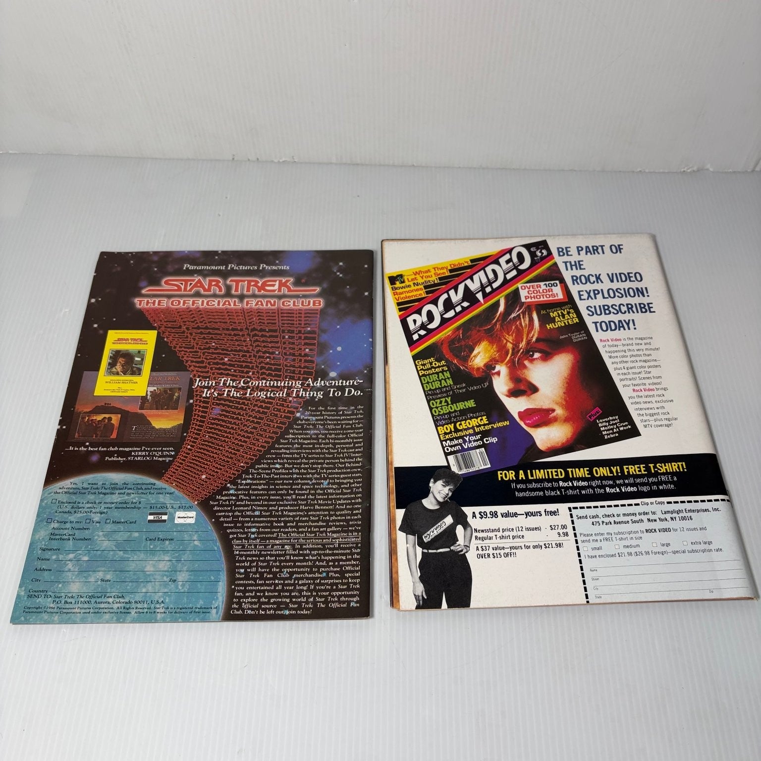 Star Trek Post Magazine Lot of 2 Issues Movies III IV Shatner Nemoy