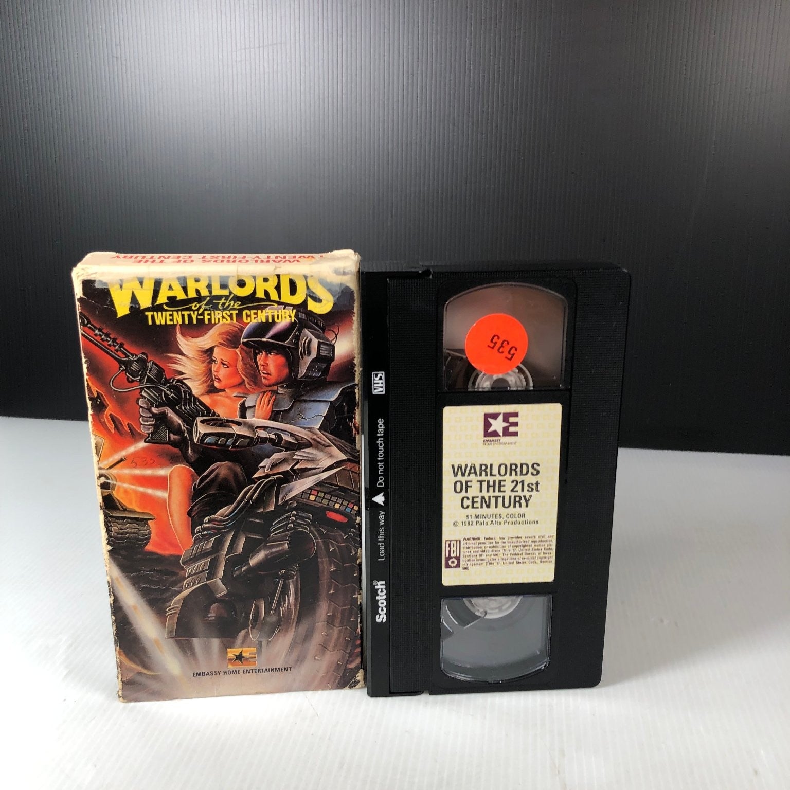 Warlords of the 21st Century VHS 1982 Sci-Fi Action Embassy Home