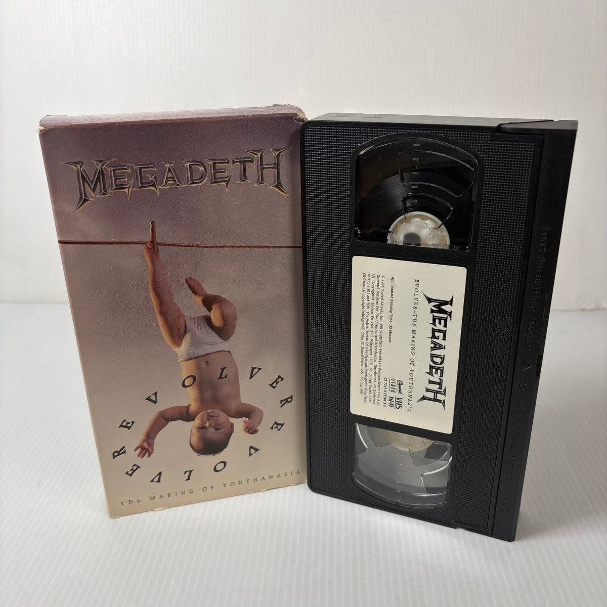 Megadeth Evolver VHS 1995 Heavy Metal Documentary Capitol Video