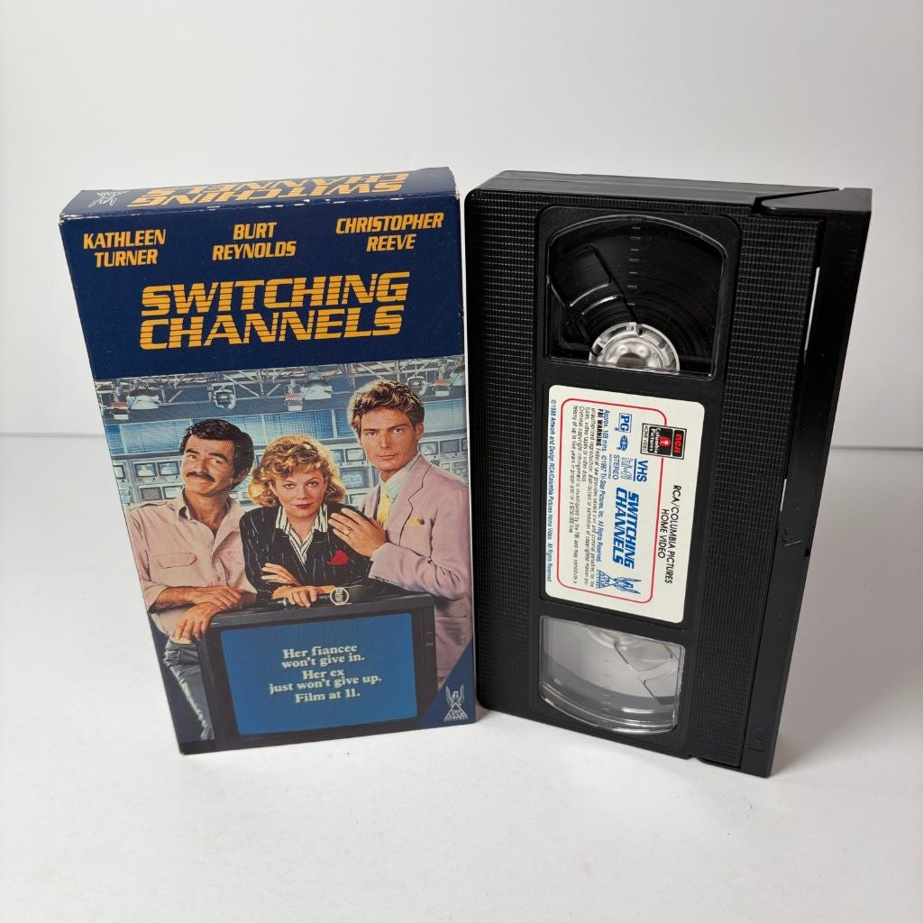 Switching Channels VHS Kathleen Turner Burt Reynolds Christopher Reeve Comedy