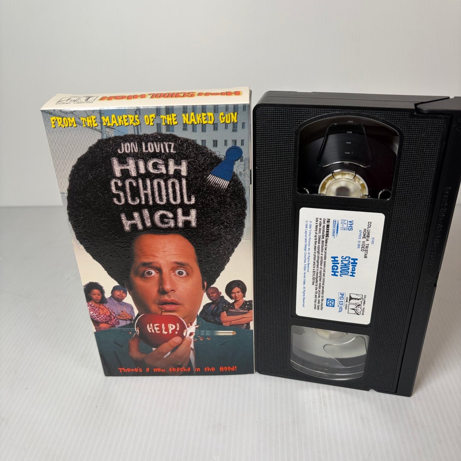 High School High VHS Embossed Cover 1996 Comedy Jon Lovitz Columbia
