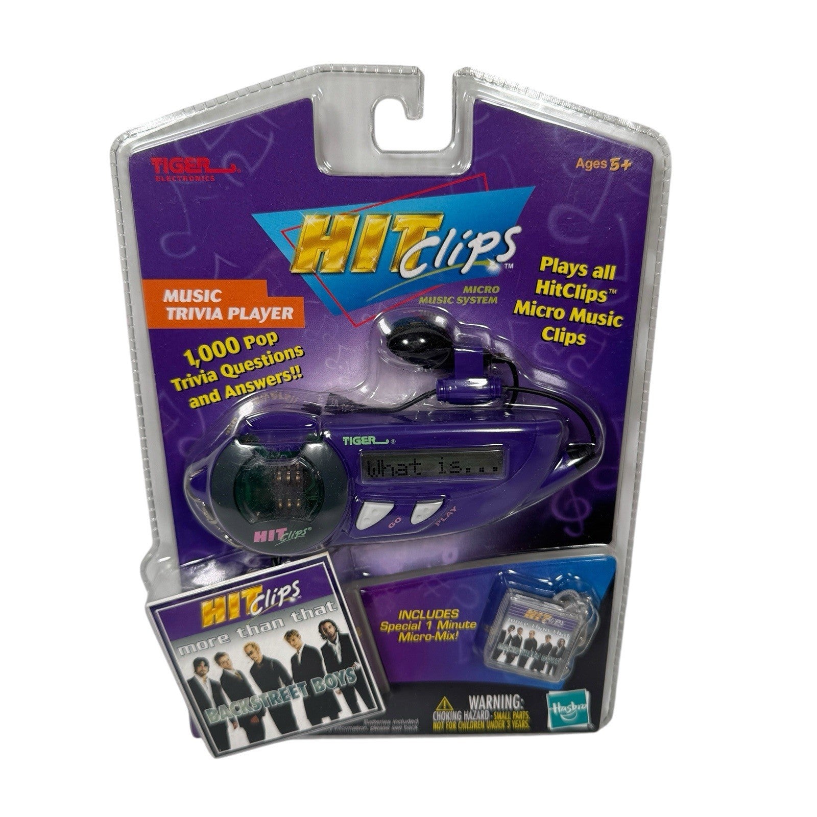 Music Trivia Player Hit Clips BACKSTREET BOYS More Than That MICRO MIX New Tiger