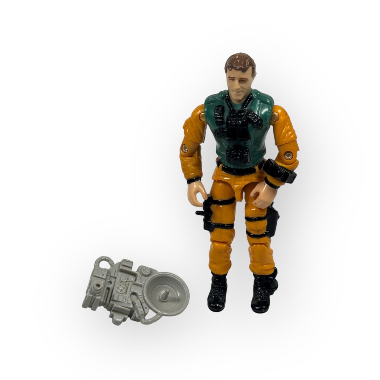 GI Joe 1989 Scoop V1 (Incomplete) w/ Backpack Hasbro Action Figure Vintage ARAH