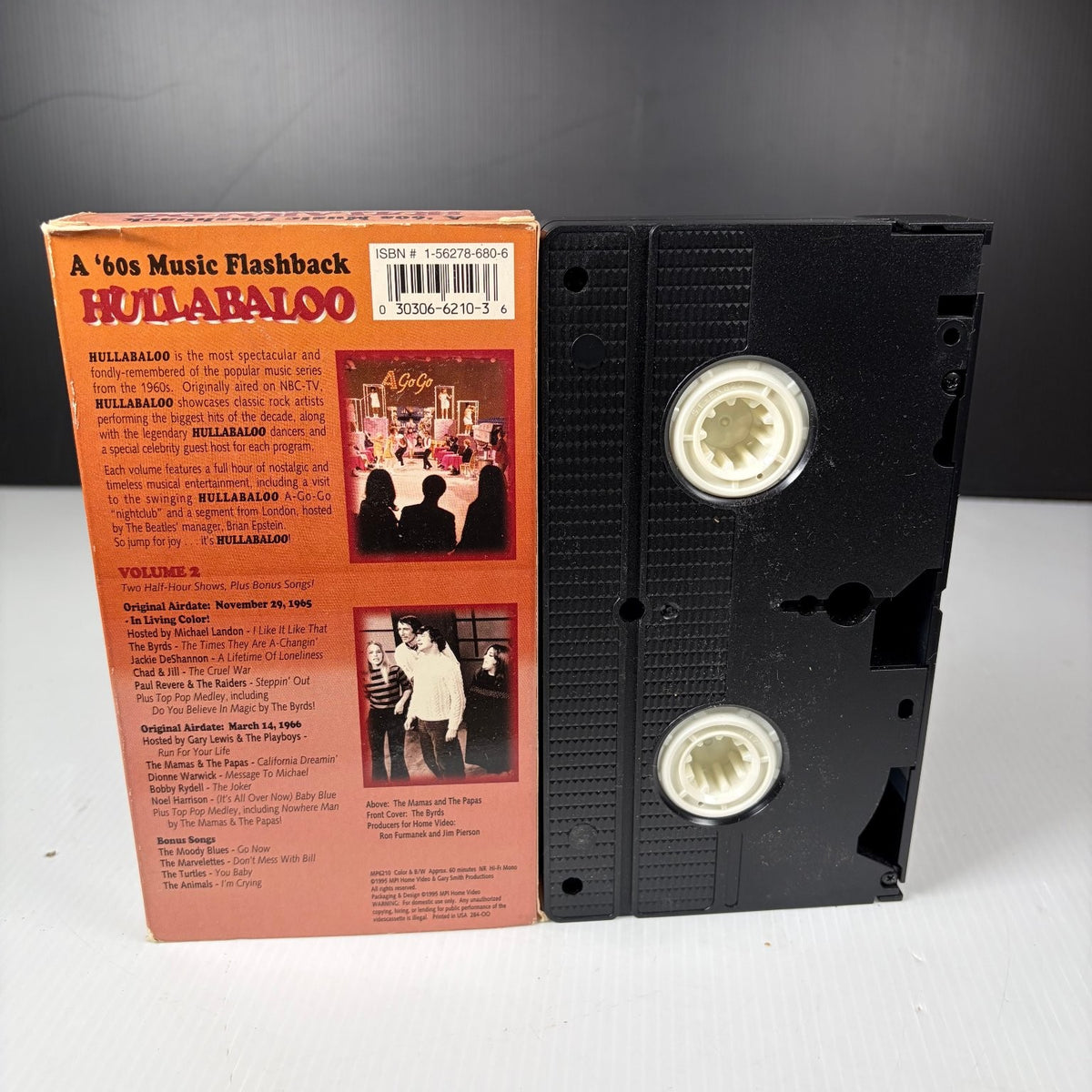 Hullabaloo VHS 1990 60s Music Flashback Volume 2 MPI Home Video RARE OOP