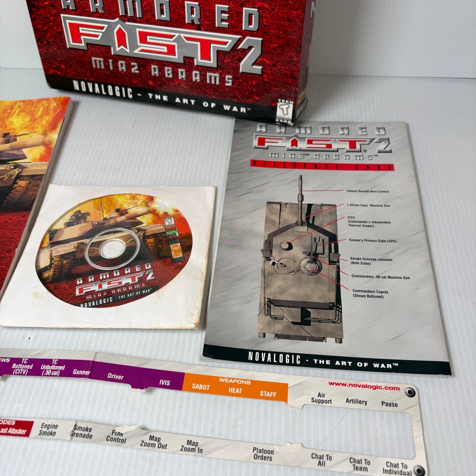 Armored Fist 2 M1A2 Abrams Big Box PC Game Novalogic Tank Simulator Complete