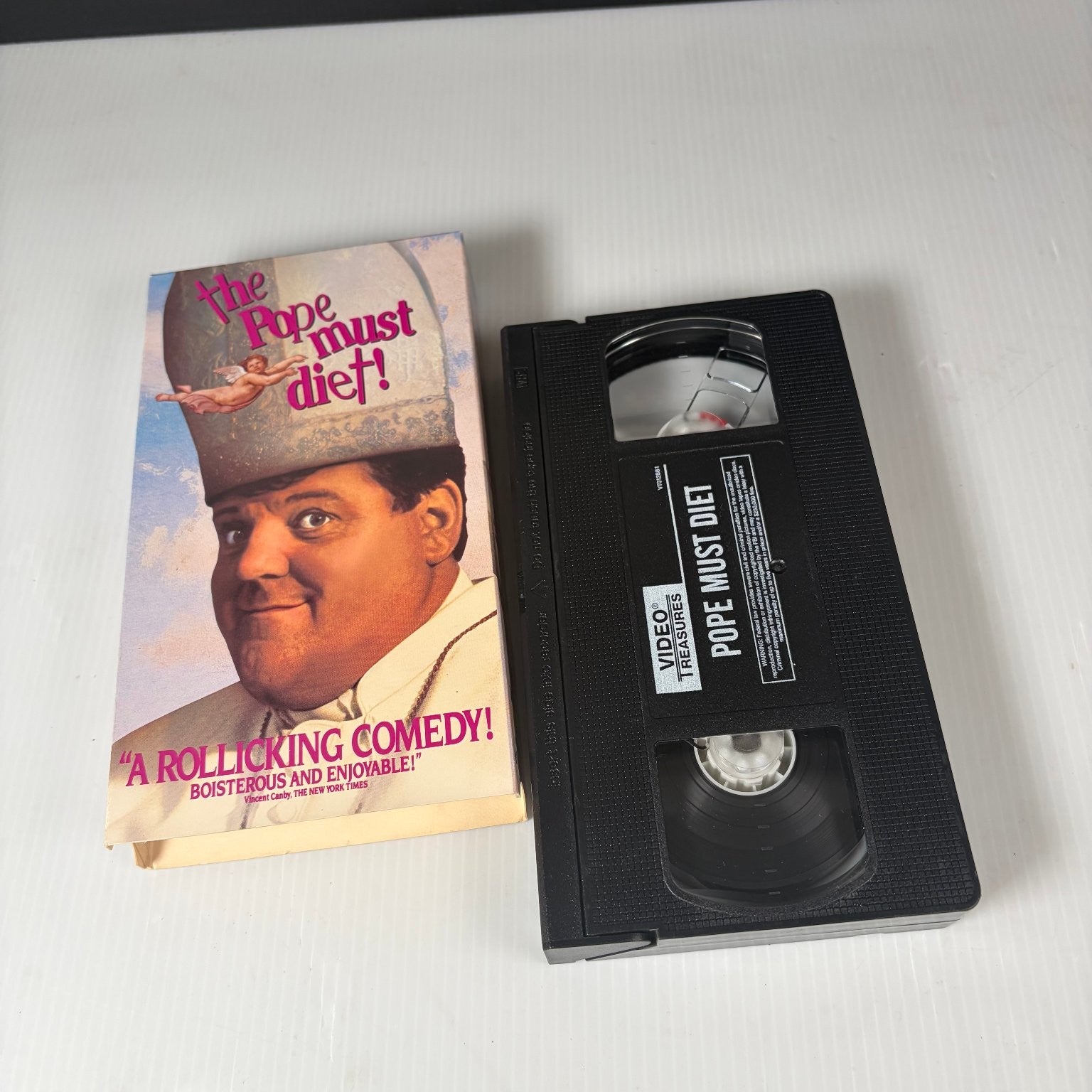 The Pope Must Diet! VHS 1991 Comedy Original Release Video Treasures