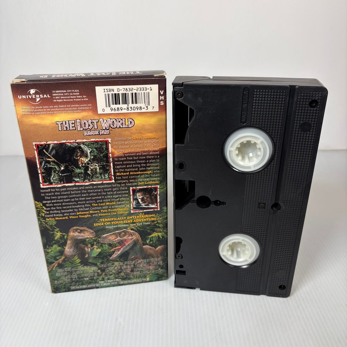 The Lost World: Jurassic Park VHS 1997 Action Sci-Fi Universal PG-13