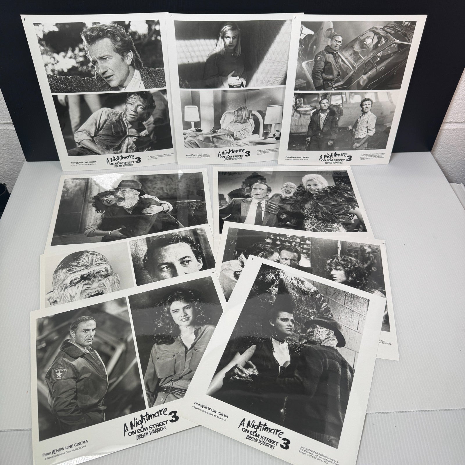 Vintage Lot of 9 A Nightmare on Elm Street 3 Dream Warriors 8x10 Stills Freddy