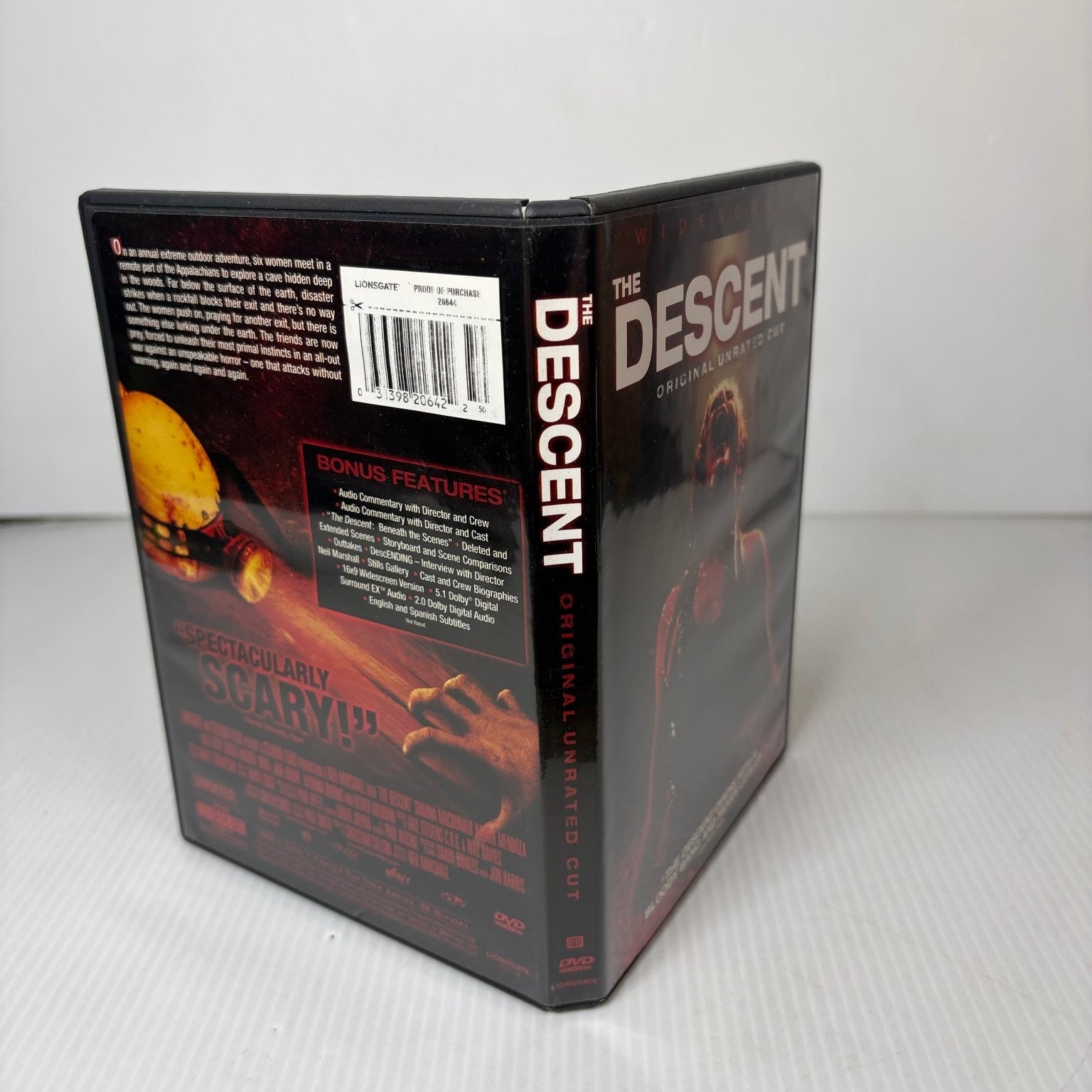 The Descent DVD 2006 Original Unrated Cut Widescreen Neil Marshall Horror Film