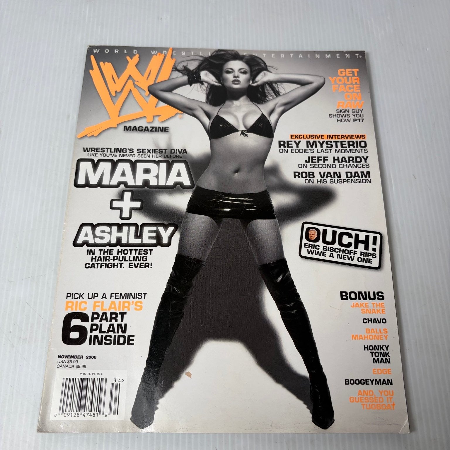 WWE Magazine November 2006 Maria Ashley Wrestling Diva Sports