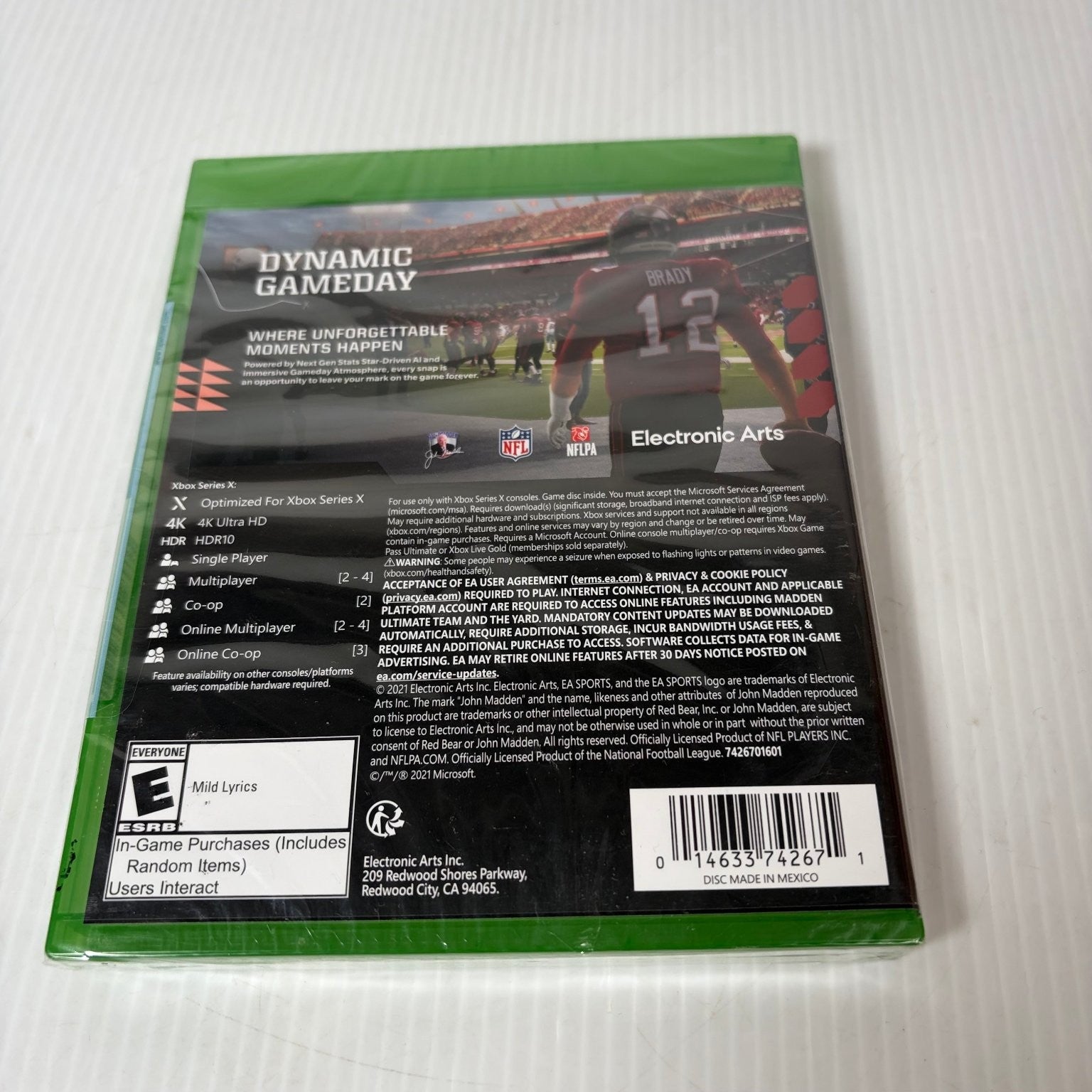 Madden NFL 22 Xbox Series X Video Game 4K HDR Multiplayer