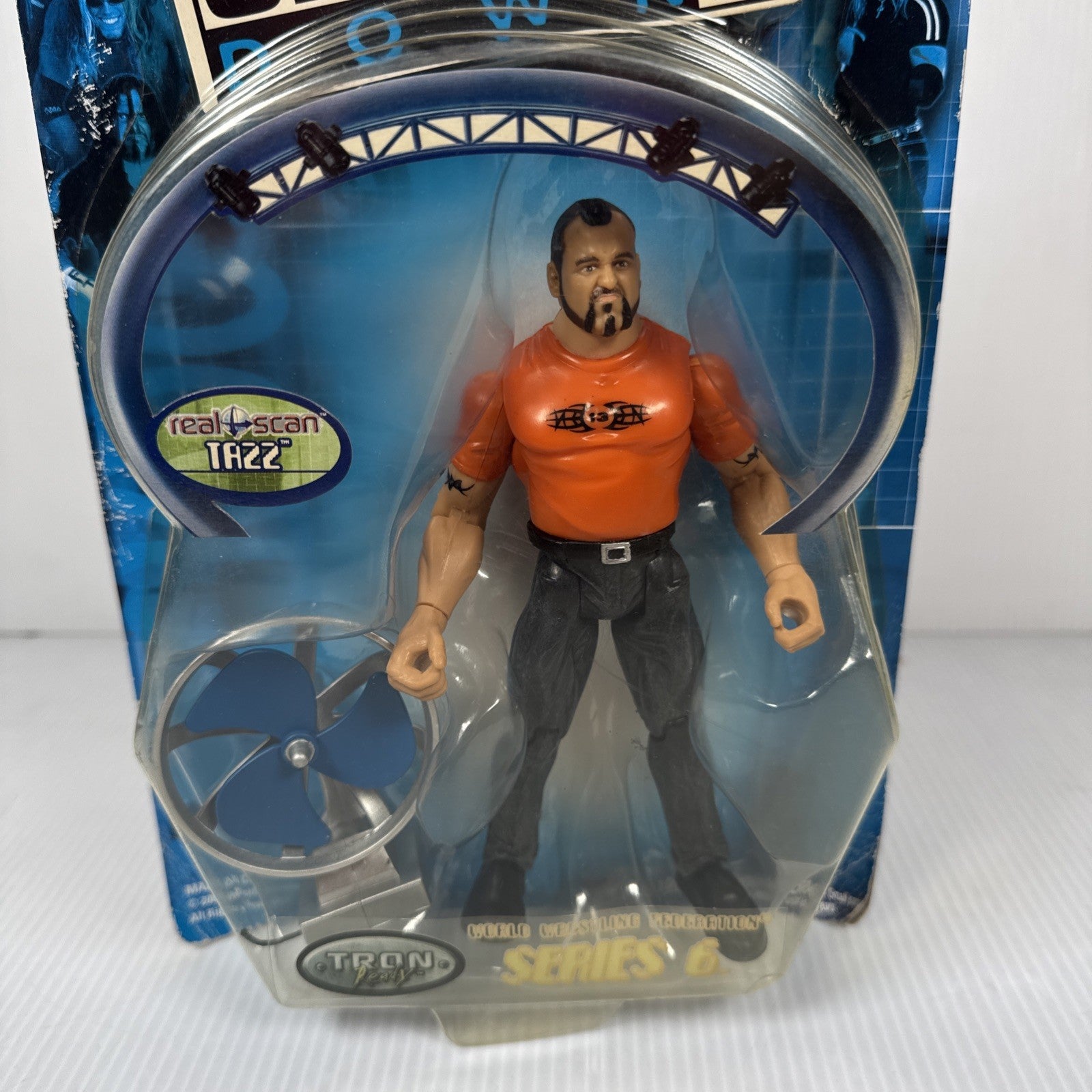WWF WWE Jakks Tazz Taz Smackdown Series 6 Wrestling Figure  TRON 2000