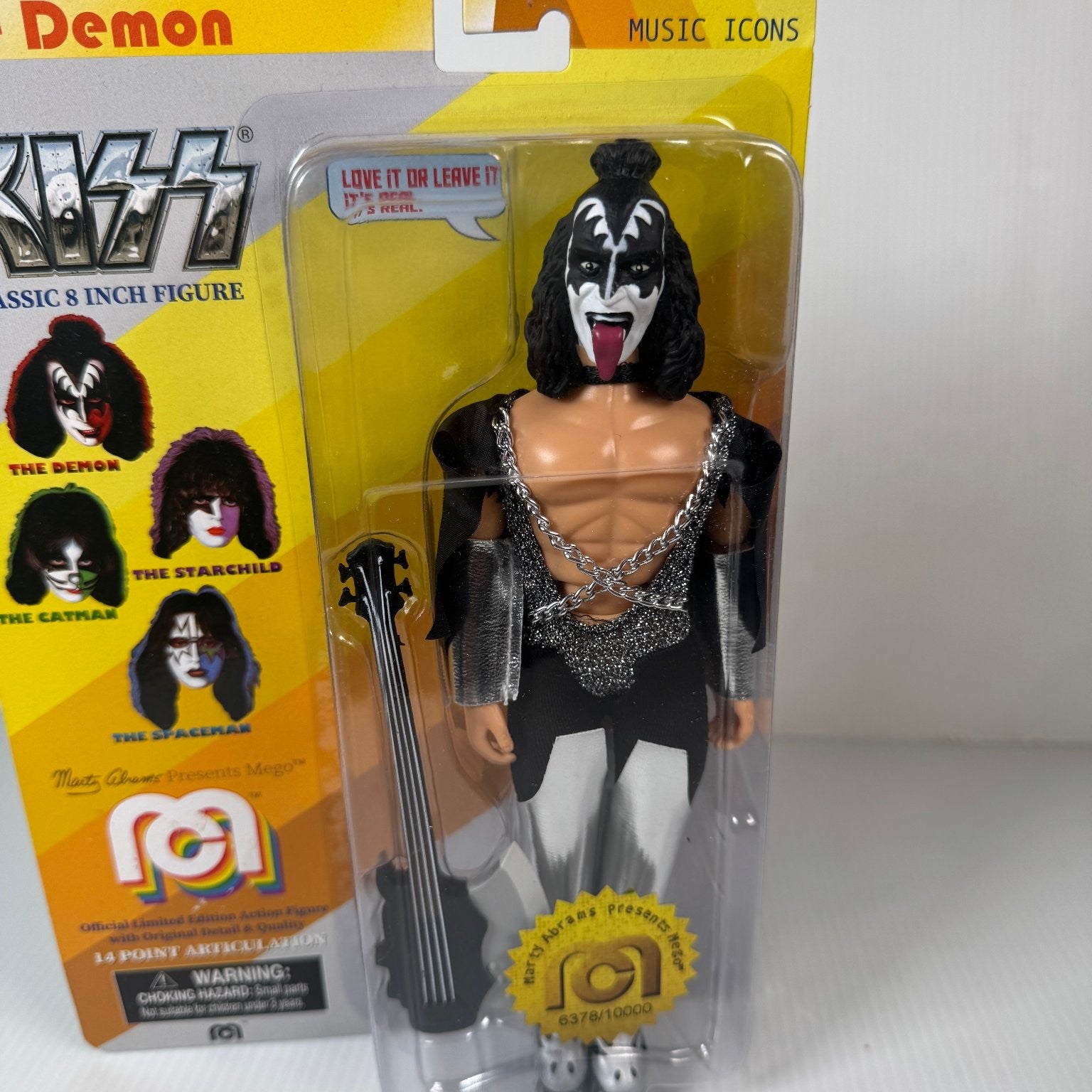 Mego The Demon KISS Classic 8 Inch Figure Limited Edition #6378/10000