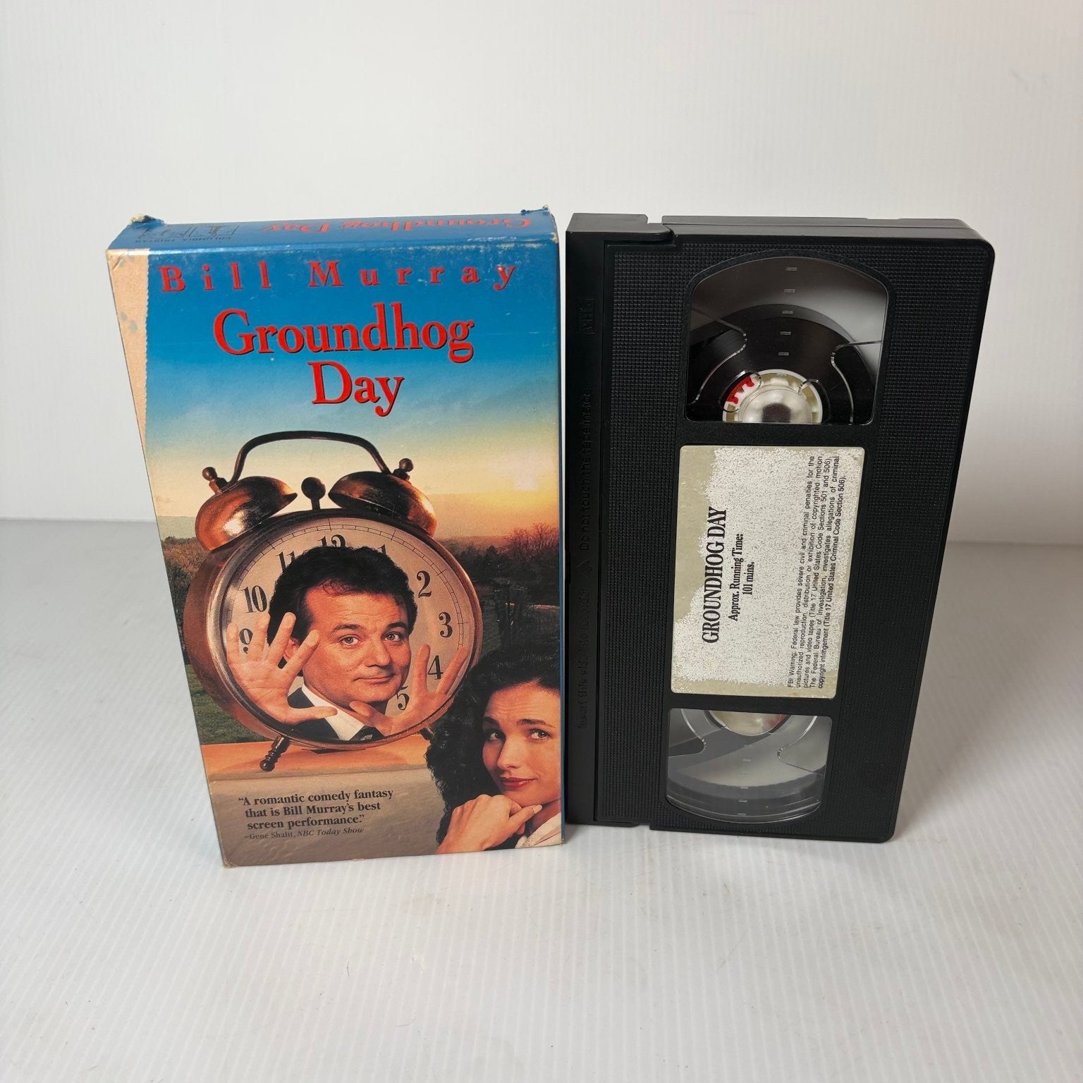Groundhog Day VHS 1993 Romantic Comedy Bill Murray Columbia TriStar