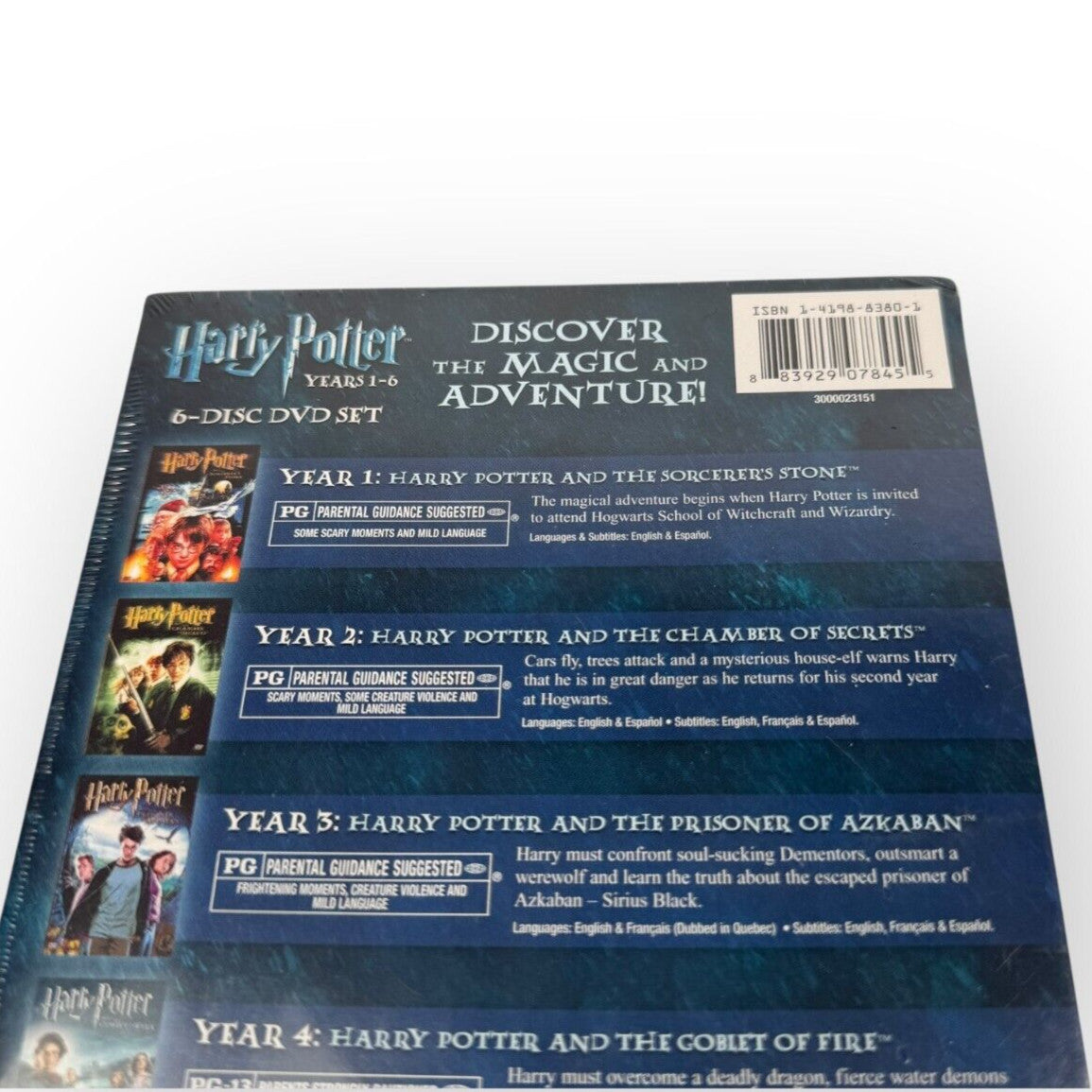 Harry Potter Years 1-6 6-Disc DVD Box Set Sealed (Widescreen Edition)