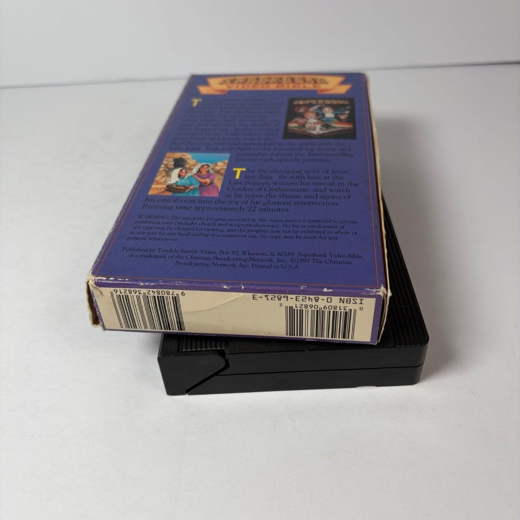 Superbook Video Bible The First Easter VHS 1993 Tyndale Christian Animated