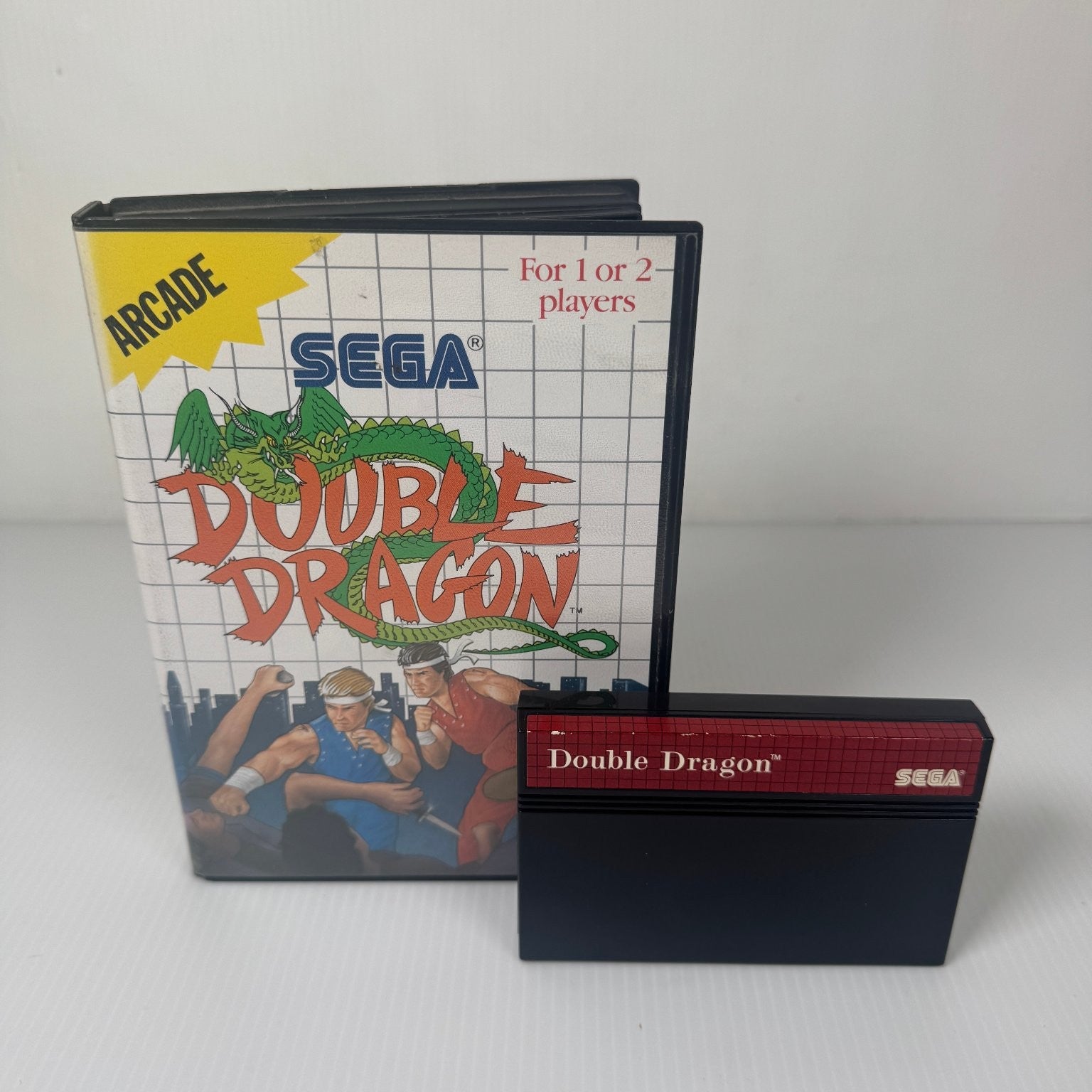 Double Dragon Sega Master System Video Game 2 Player Arcade Case & Game