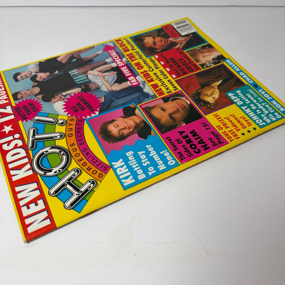 HOT Magazine Holiday 1989 New Kids Block Madonna Bon Jovi Debbie Gibson C Haim