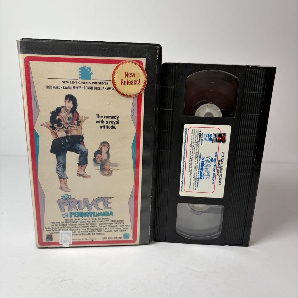 The Prince of Pennsylvania VHS Keanu Reeves Fred Ward 1988 Ex-Rental Cut Box