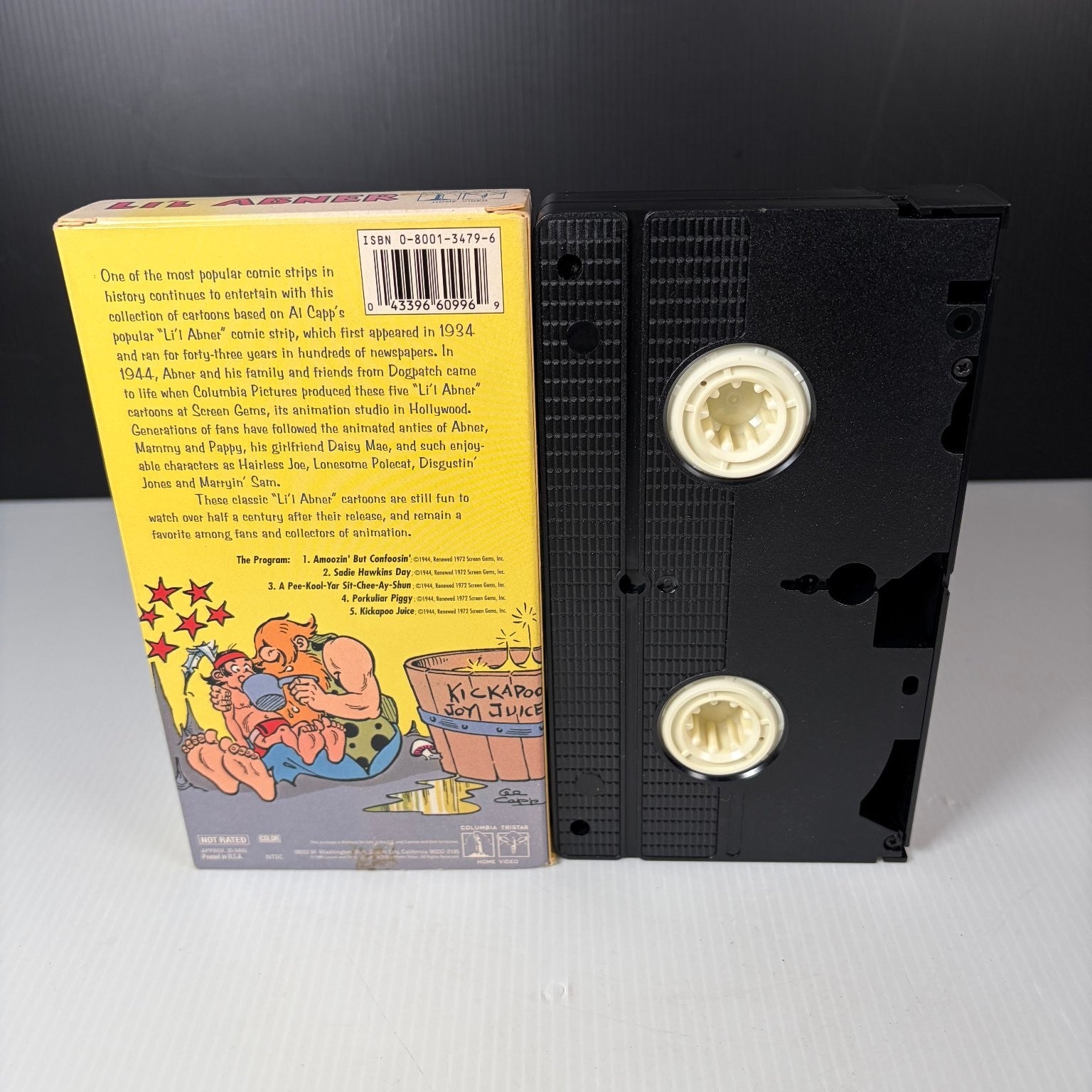 Li'l Abner VHS 1944 Animated Cartoons Columbia TriStar Home Video